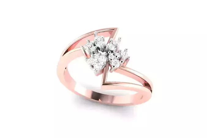 light wt minimalist Women Ring 3dm stl renders