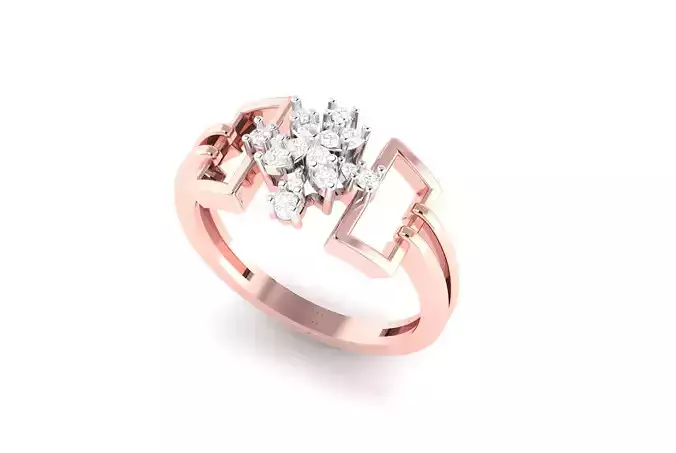 light wt minimalist Women Ring 3dm stl renders