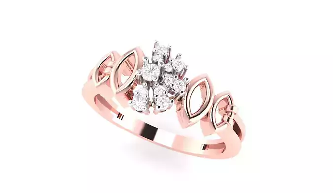 light wt minimalist Women Ring 3dm stl renders 3D print model