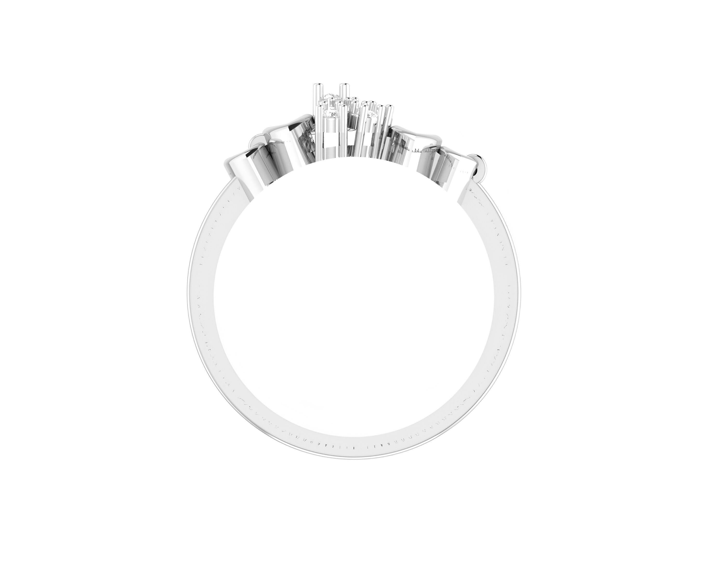 light wt minimalist Women Ring 3dm stl renders 3D print model_5