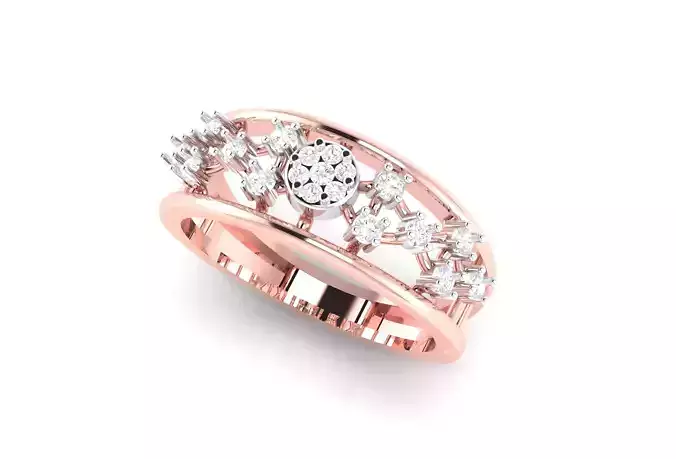 light wt minimalist Women Ring 3dm stl renders 3D print model