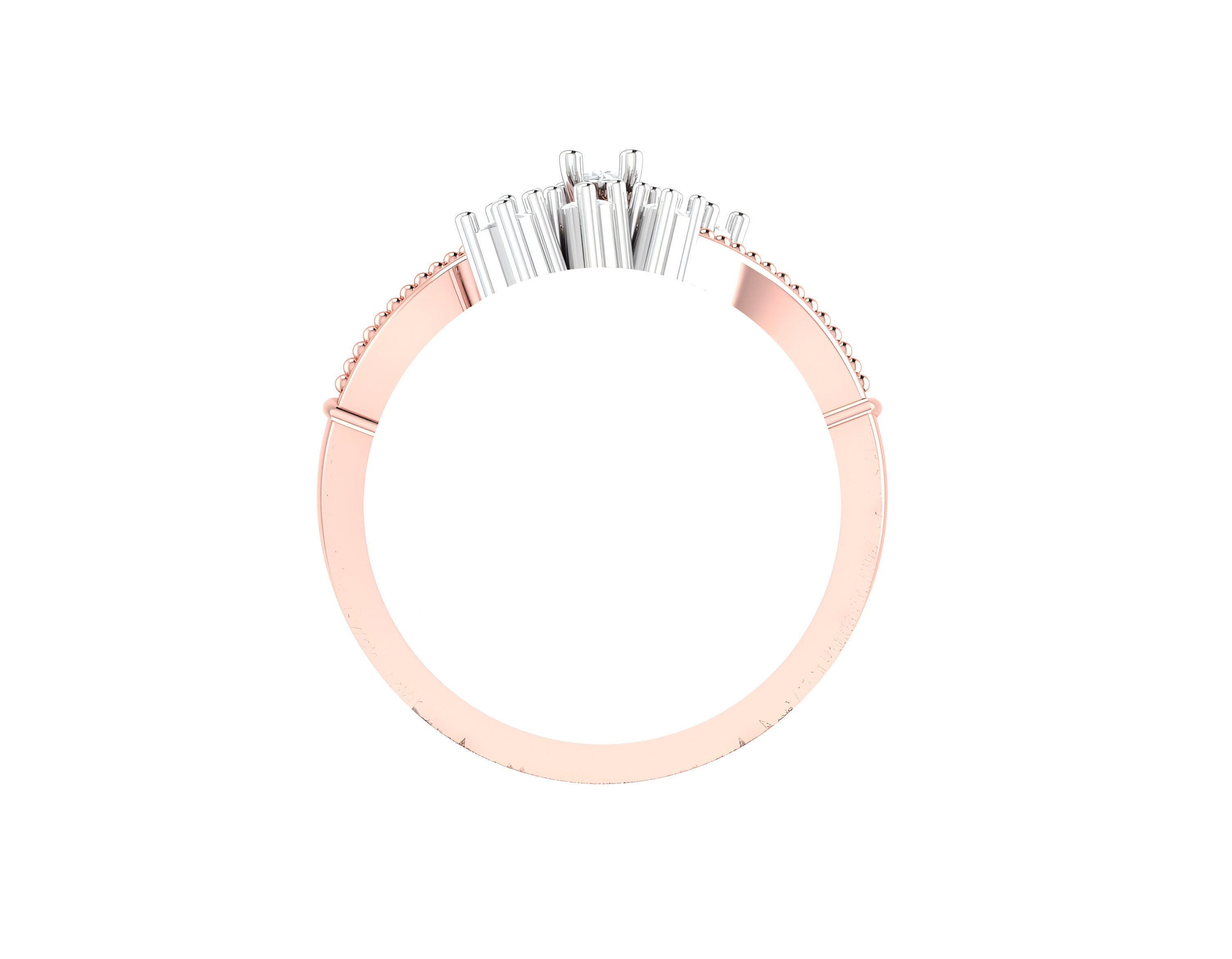 light wt minimalist Women Ring 3dm stl renders 3D print model_4