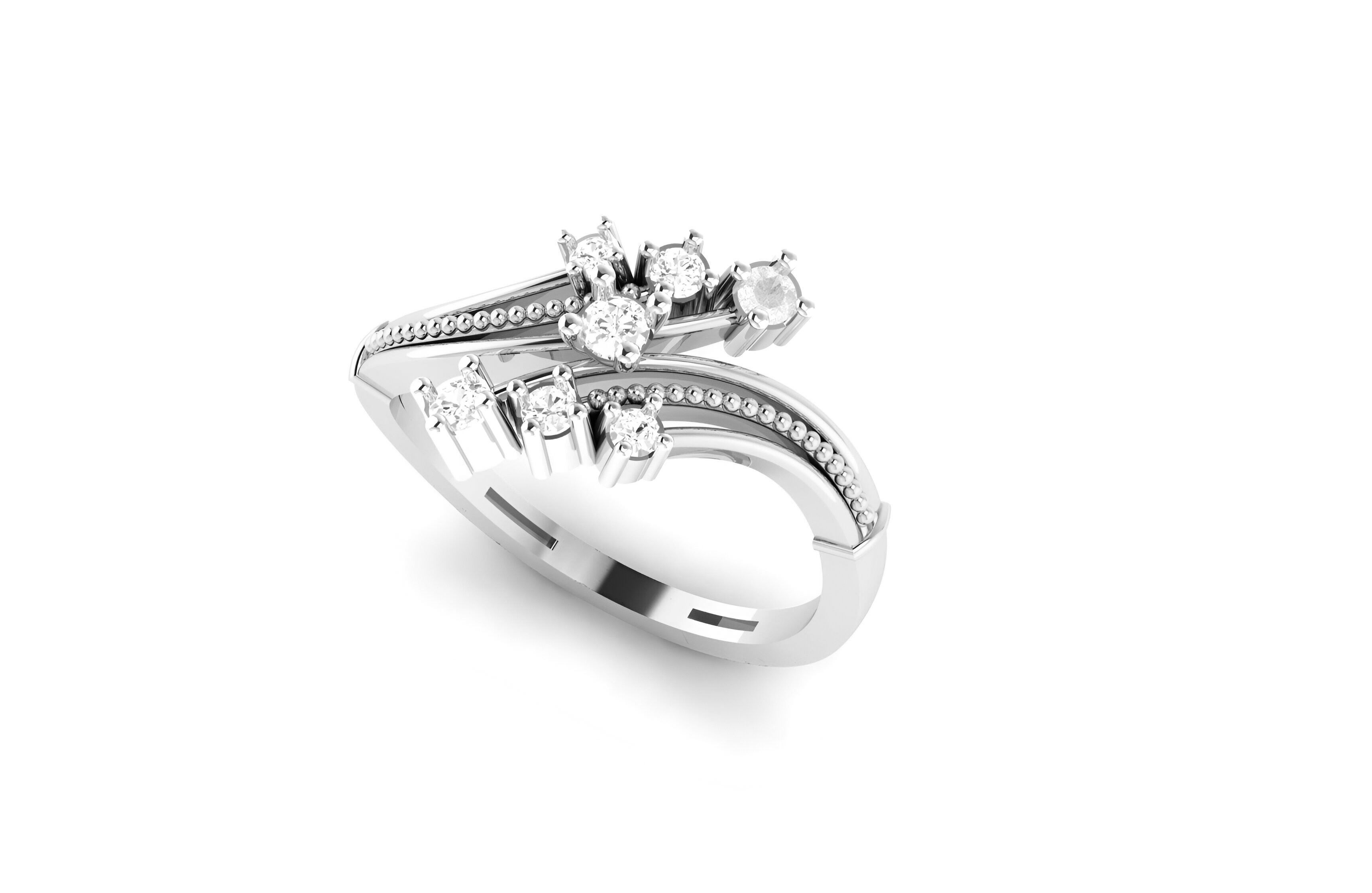 light wt minimalist Women Ring 3dm stl renders 3D print model_8
