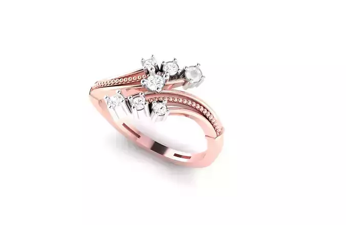 light wt minimalist Women Ring 3dm stl renders 3D print model