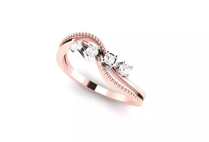 light wt minimalist Women Ring 3dm stl renders 3D print model