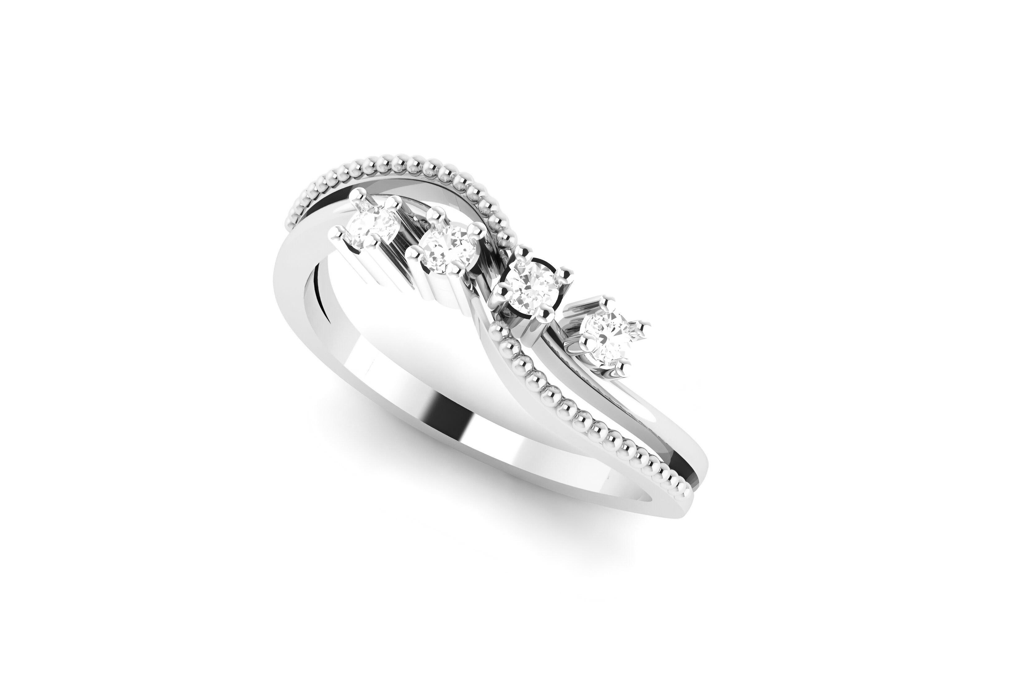 light wt minimalist Women Ring 3dm stl renders 3D print model_7