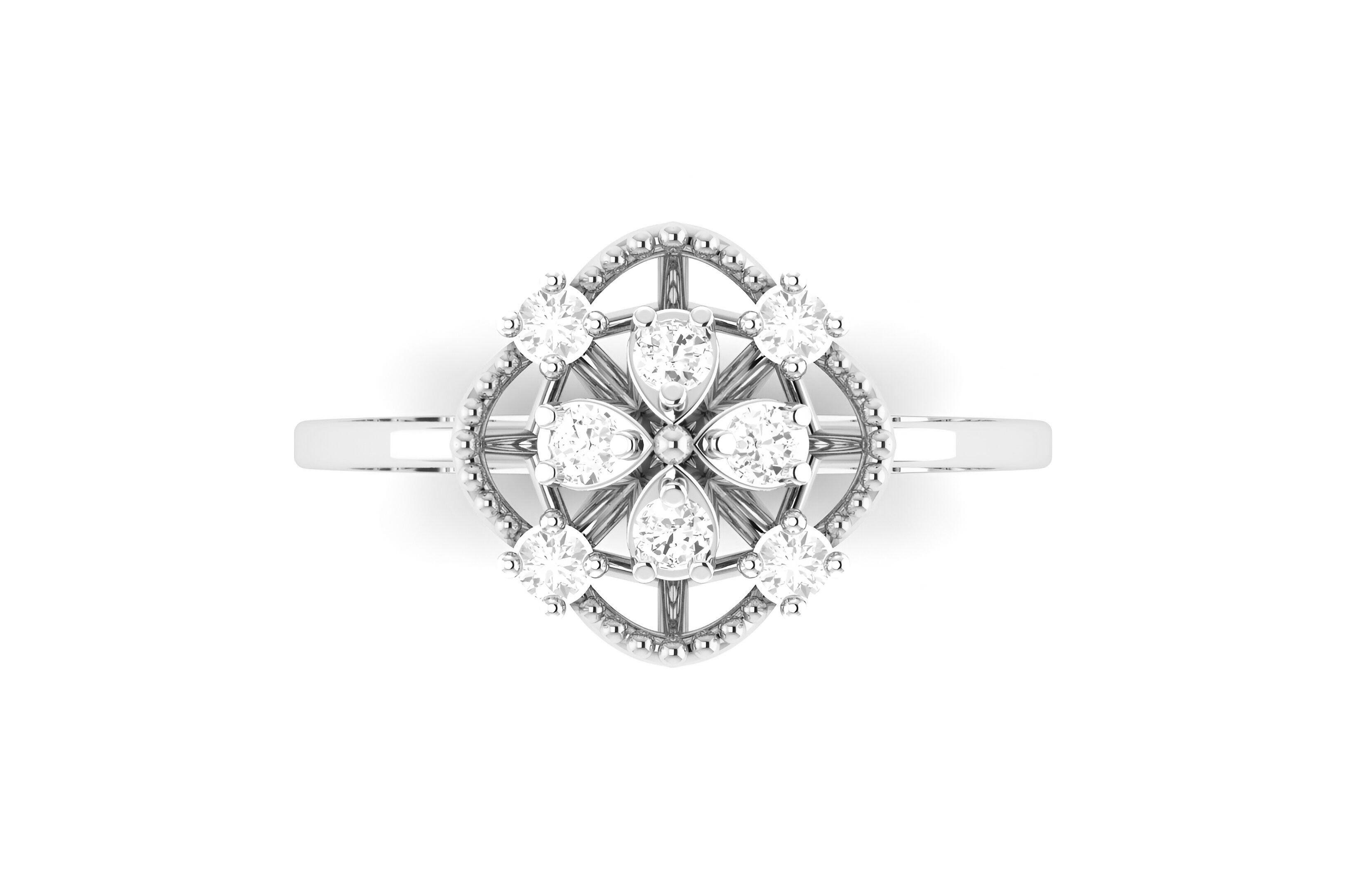 light wt minimalist Women Ring 3dm stl renders 3D print model_7