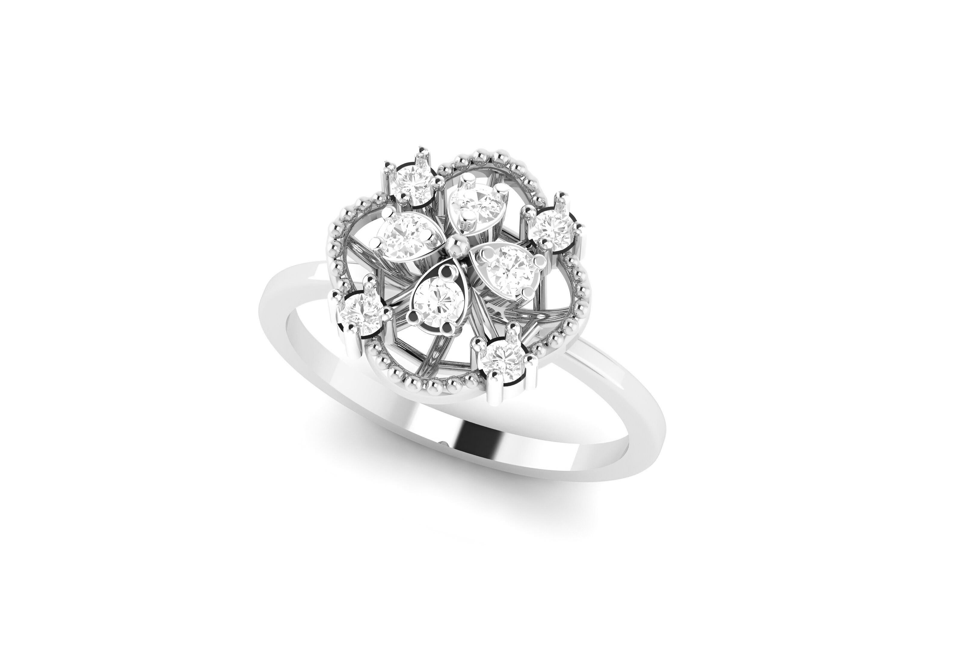 light wt minimalist Women Ring 3dm stl renders 3D print model_6