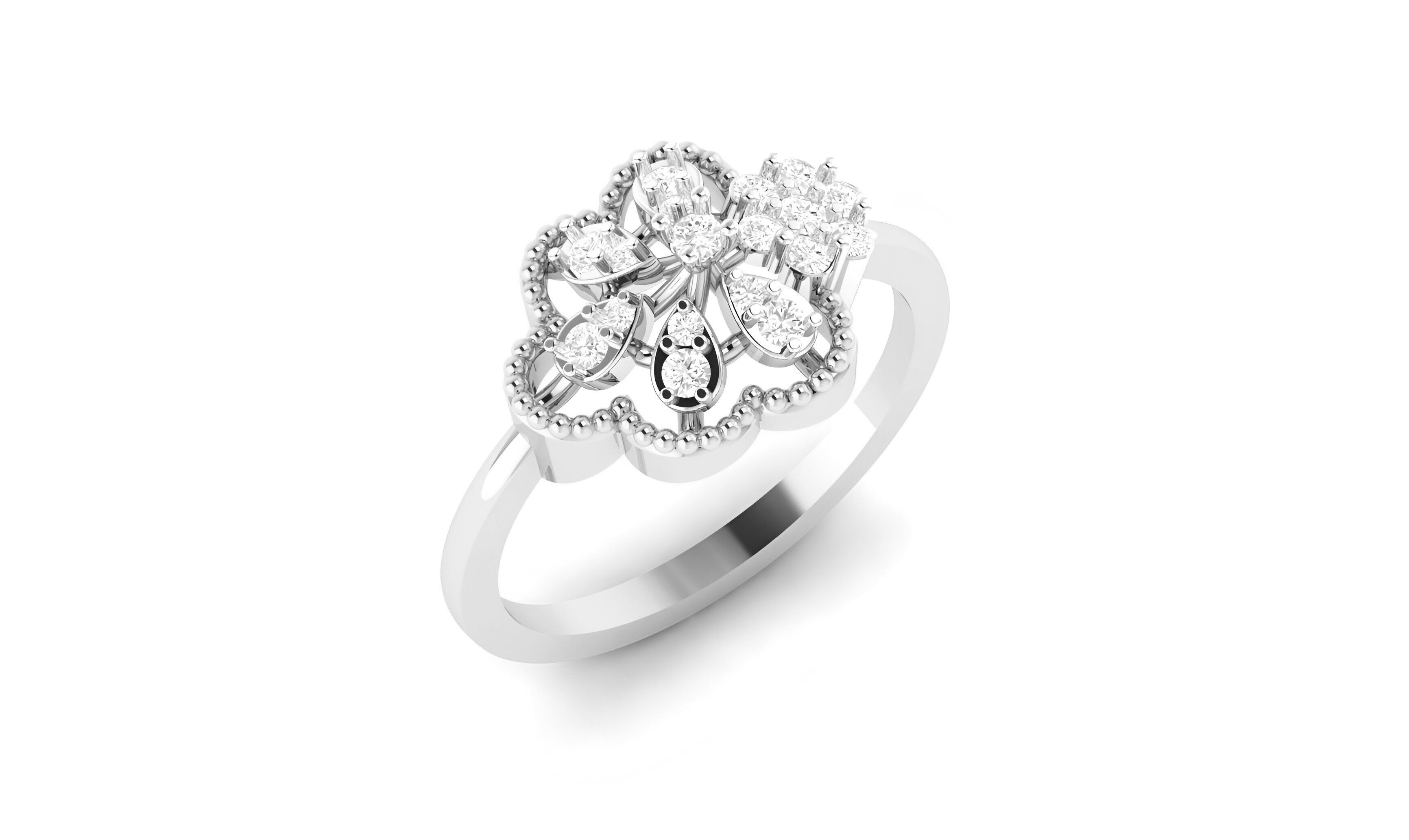 light wt minimalist Women Ring 3dm stl renders 3D print model_4