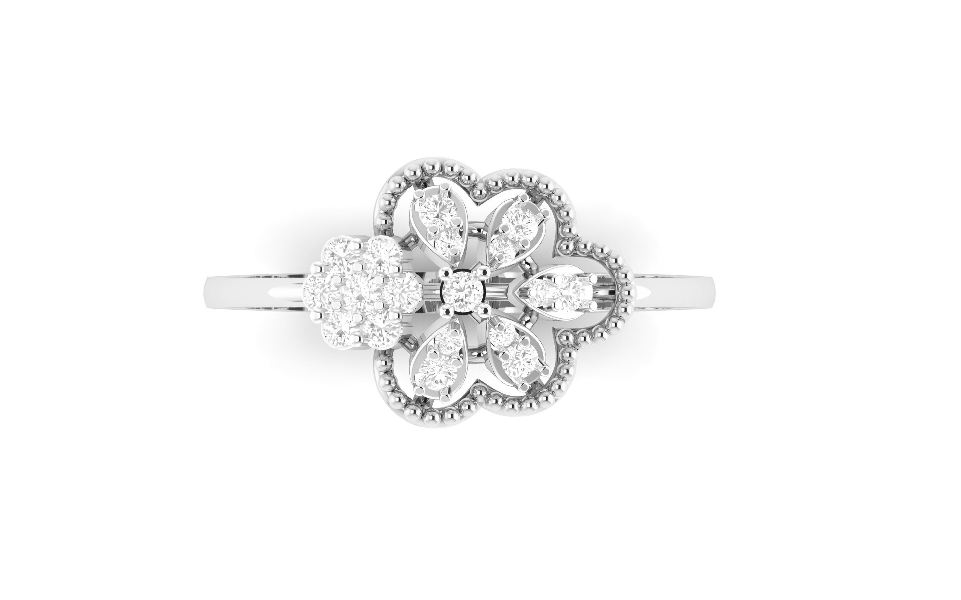 light wt minimalist Women Ring 3dm stl renders 3D print model_2