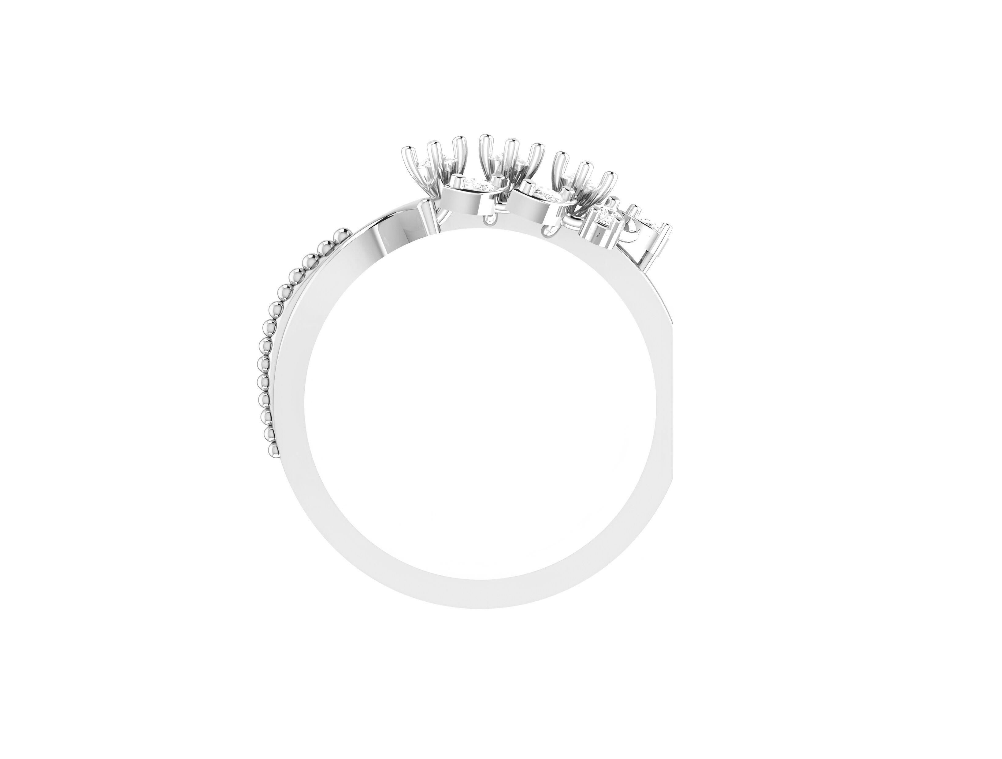 light wt minimalist Women Ring 3dm stl renders 3D print model_7