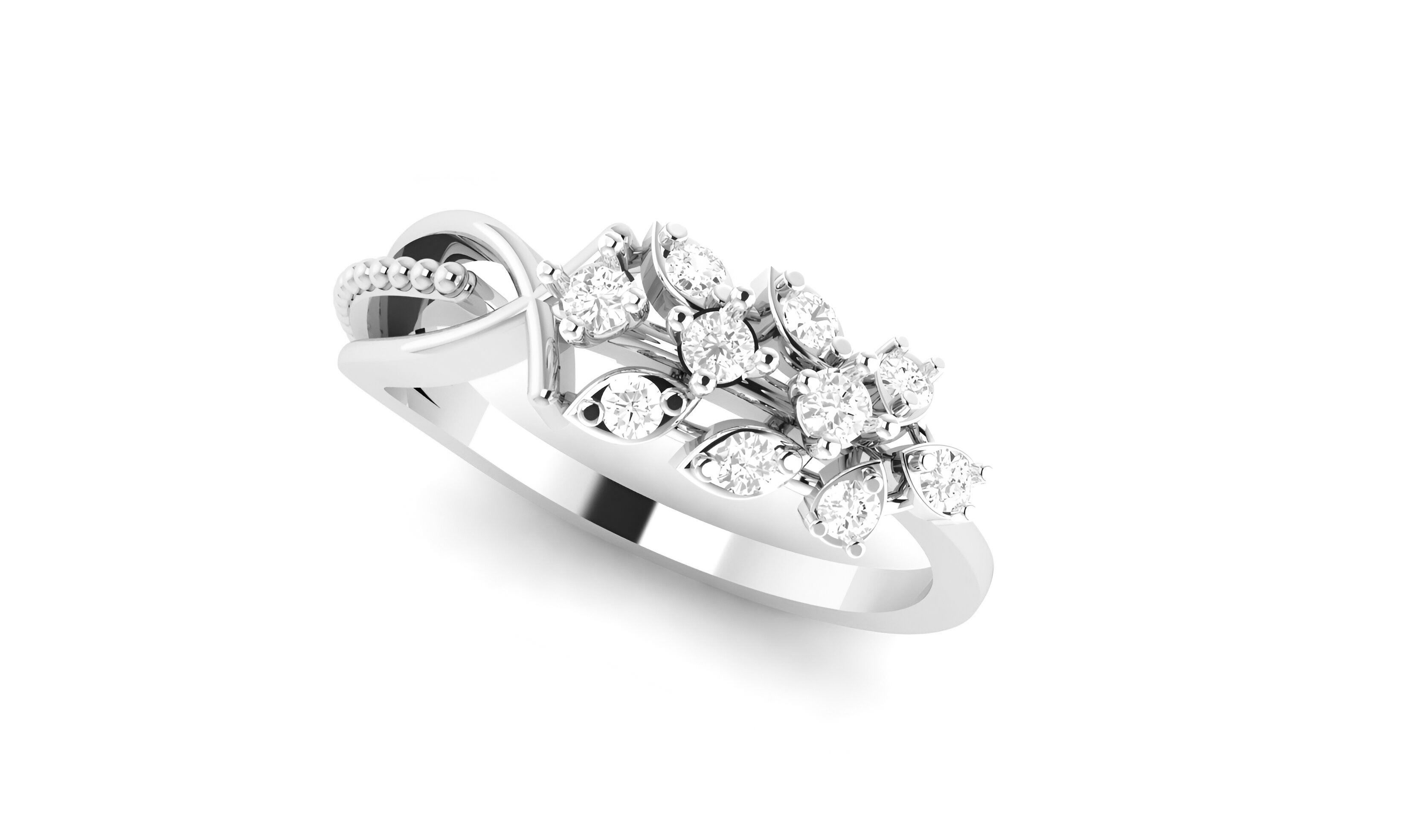 light wt minimalist Women Ring 3dm stl renders 3D print model_6