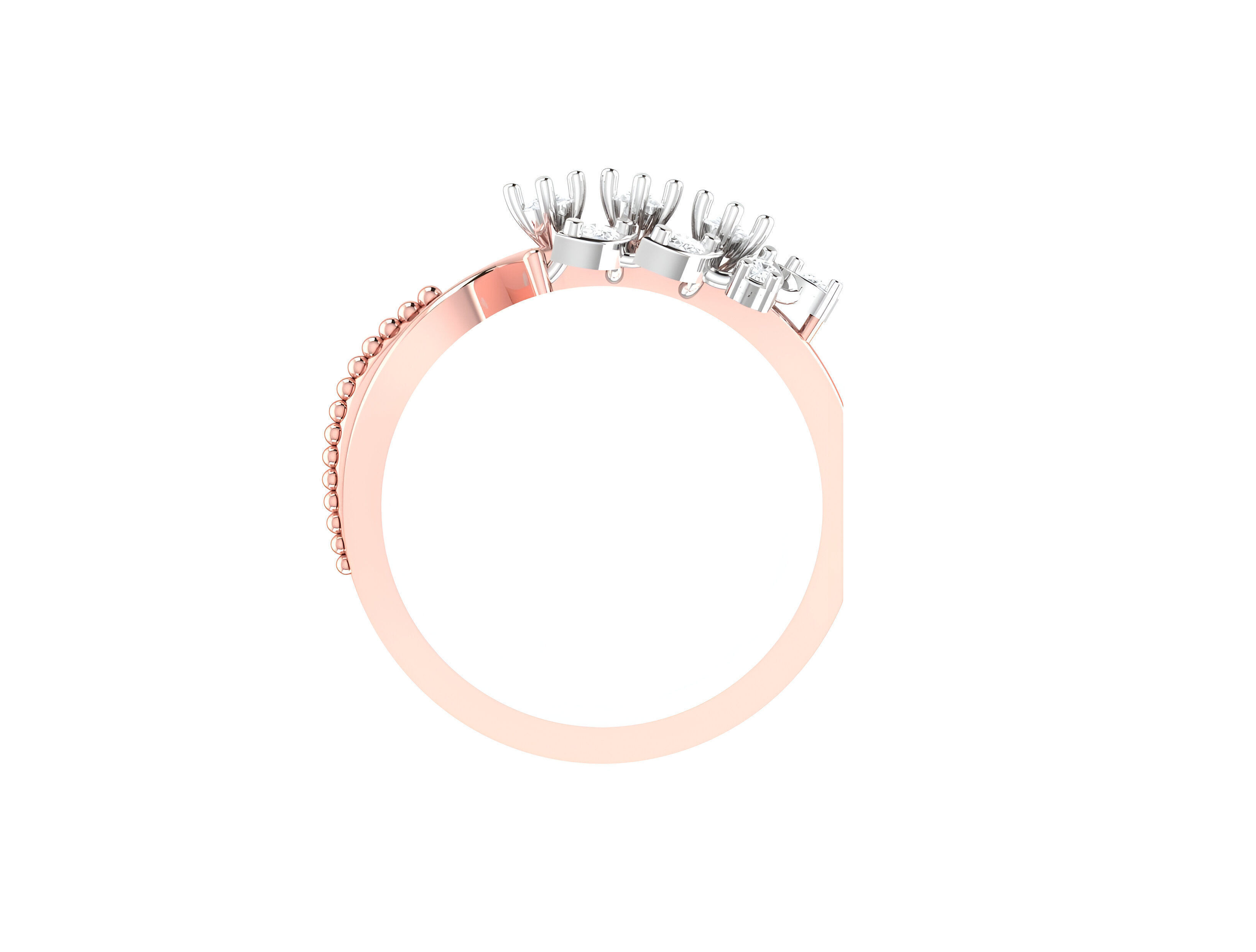 light wt minimalist Women Ring 3dm stl renders 3D print model_3