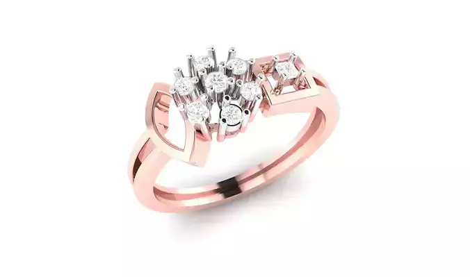 light wt minimalist Women Ring 3dm stl renders 3D print model