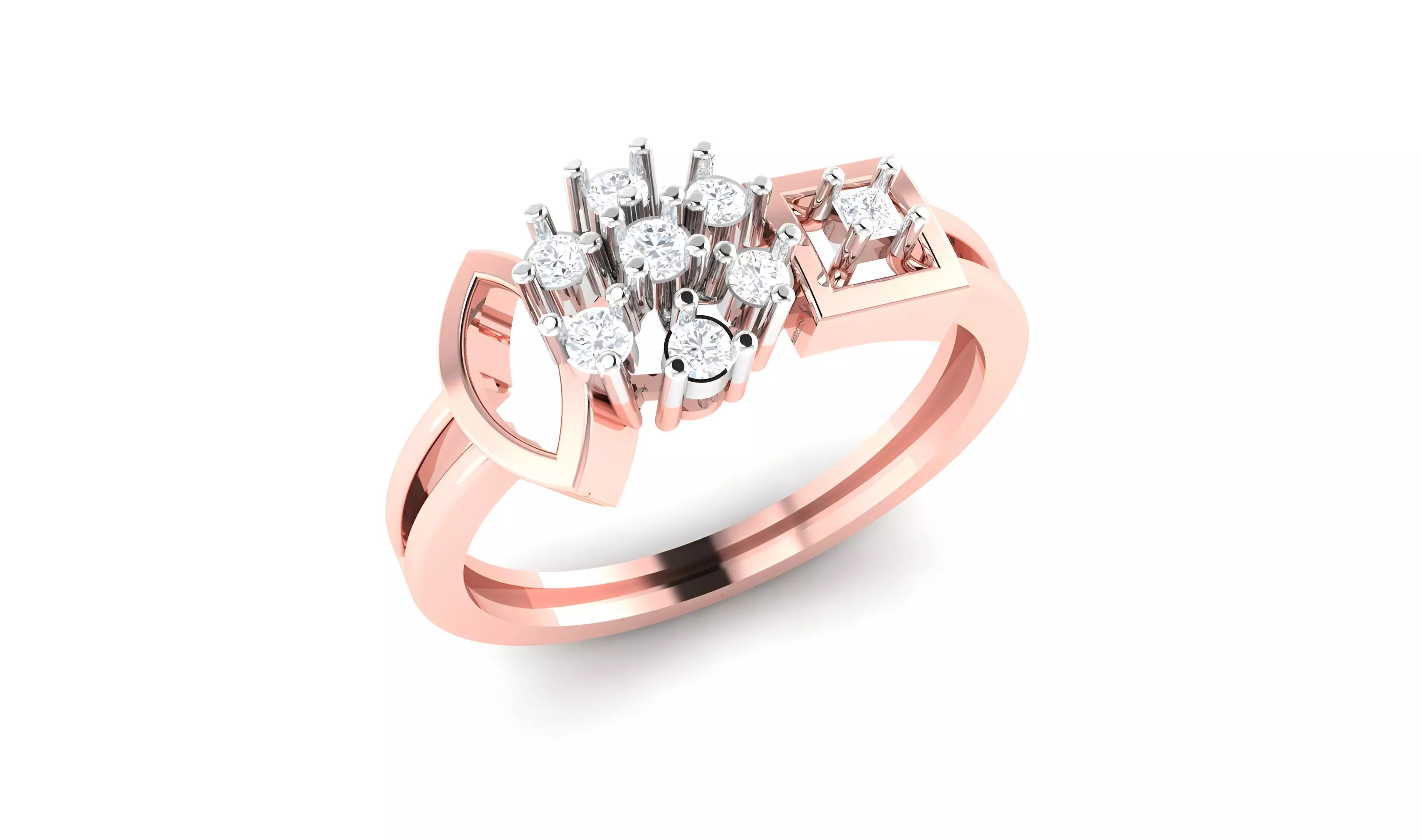 light wt minimalist Women Ring 3dm stl renders 3D print model_0