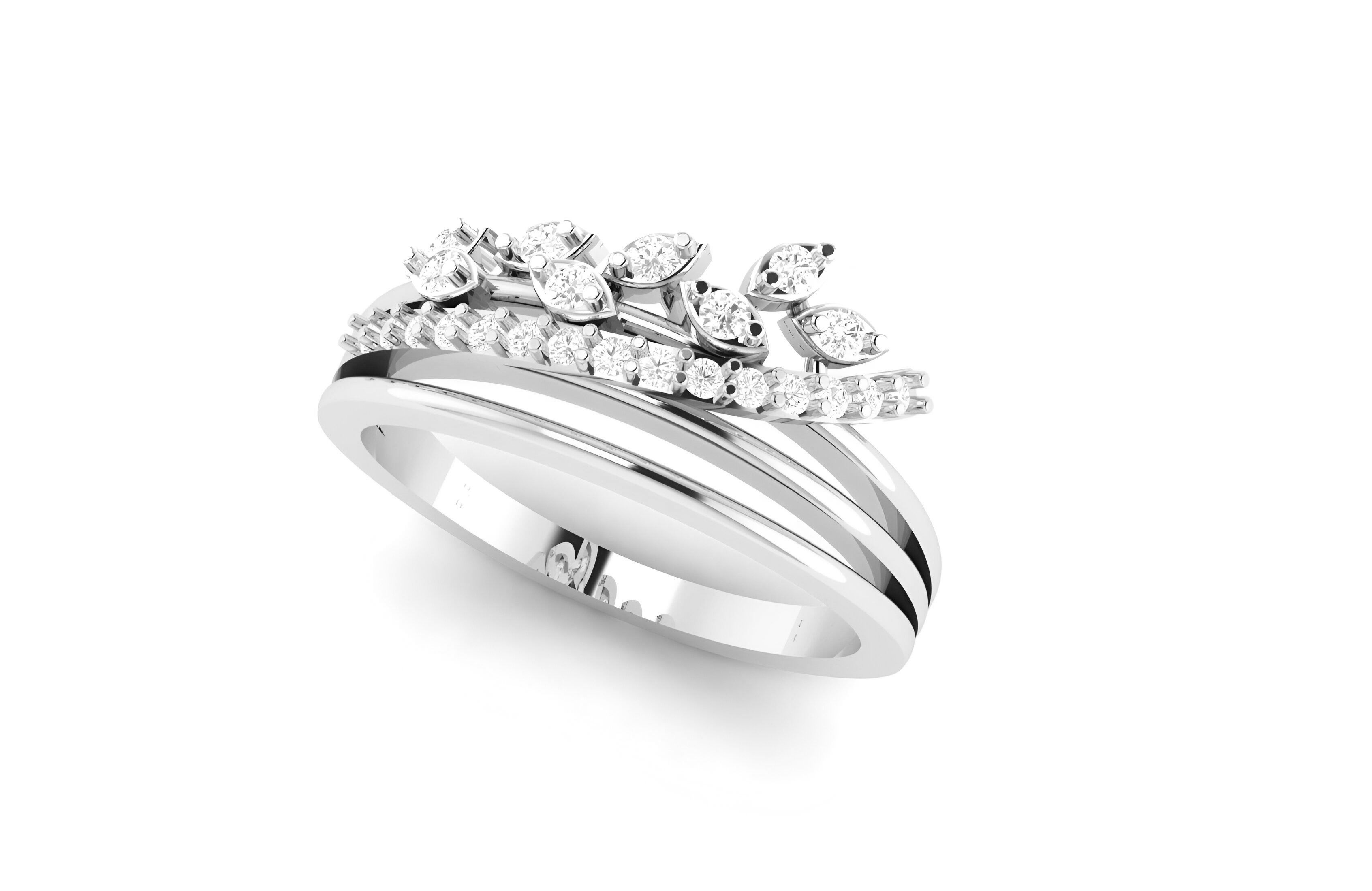 light wt minimalist Women Ring 3dm stl renders 3D print model_6