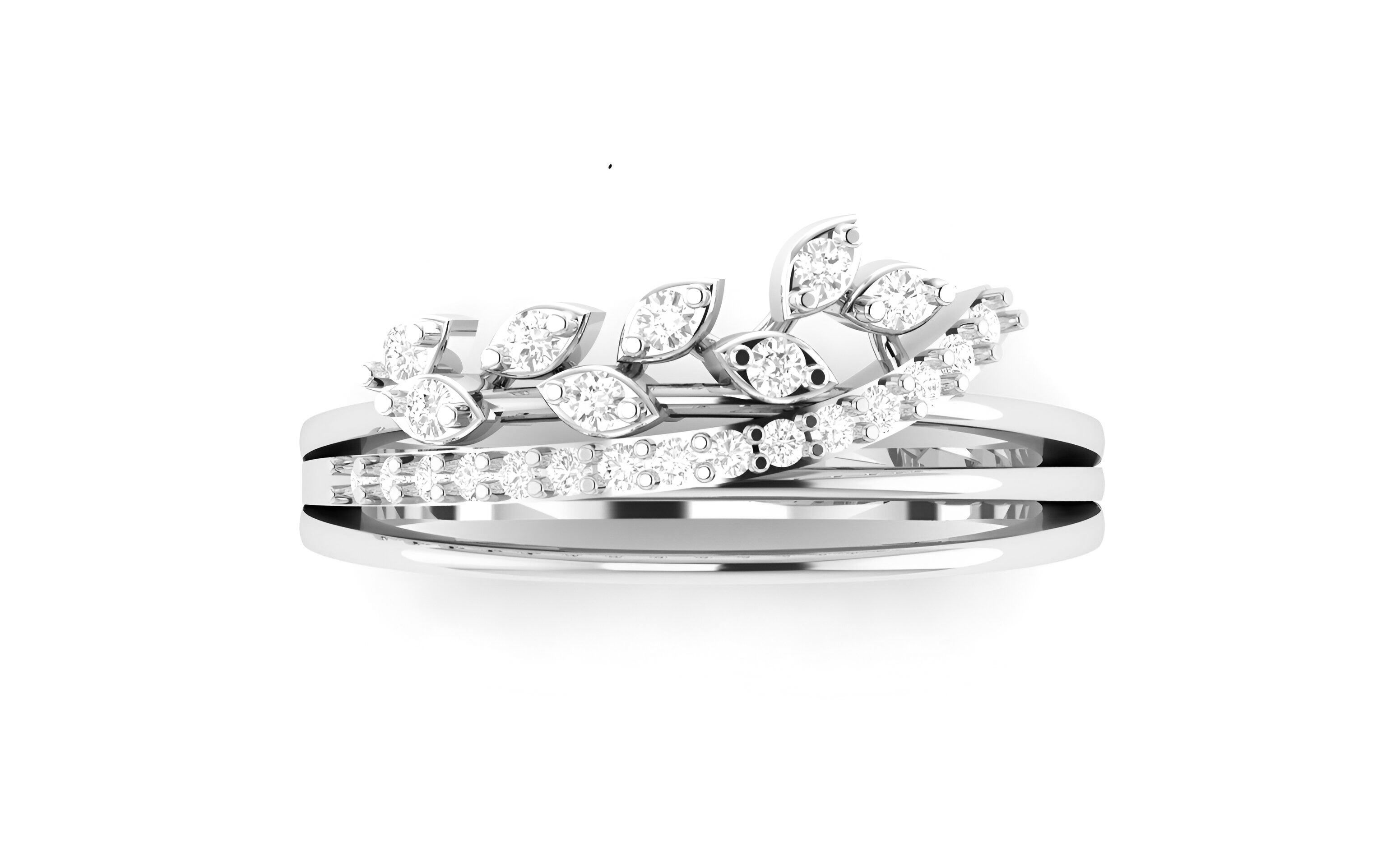 light wt minimalist Women Ring 3dm stl renders 3D print model_7