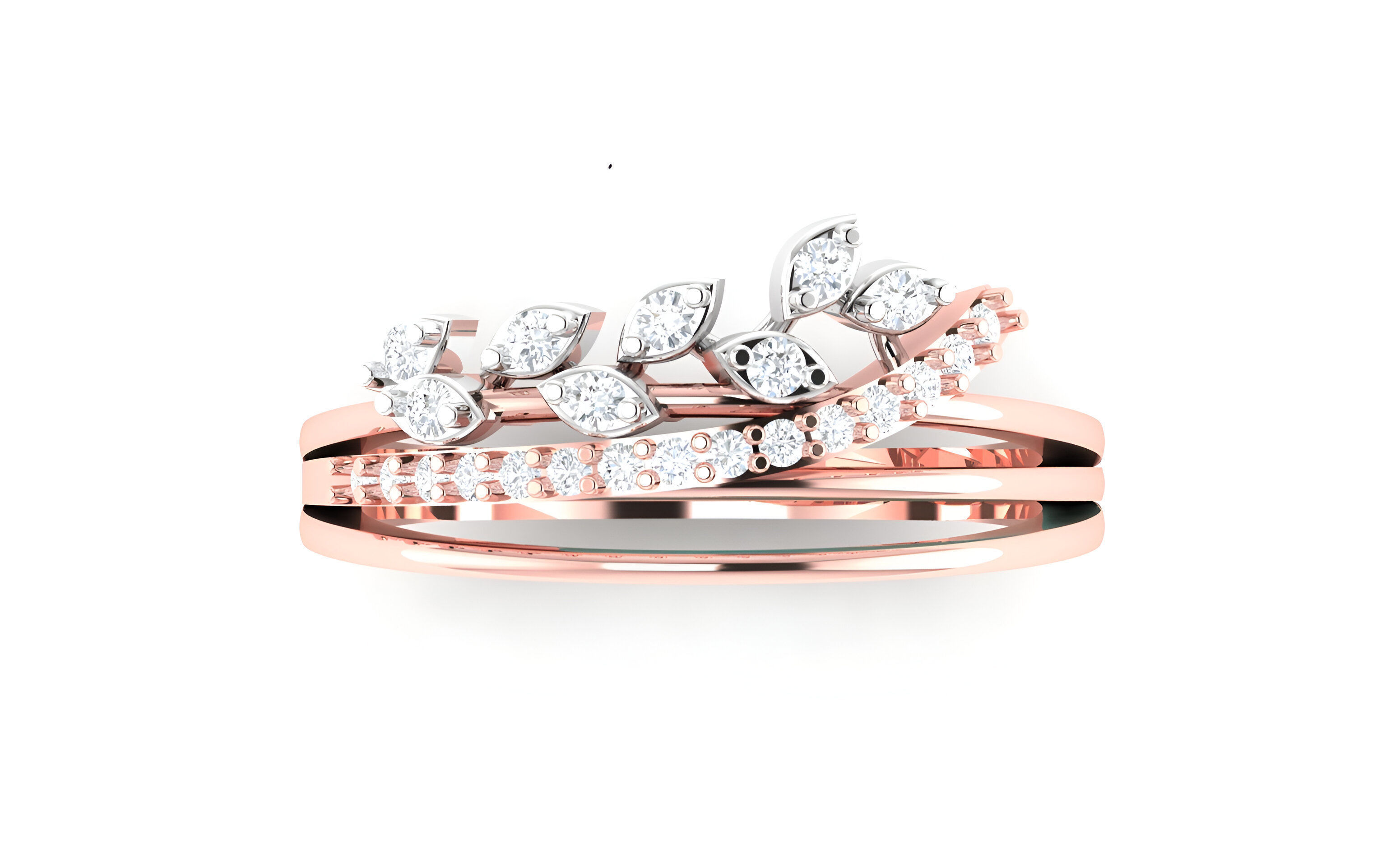 light wt minimalist Women Ring 3dm stl renders 3D print model_2