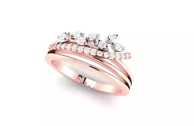 light wt minimalist Women Ring 3dm stl renders 3D print model