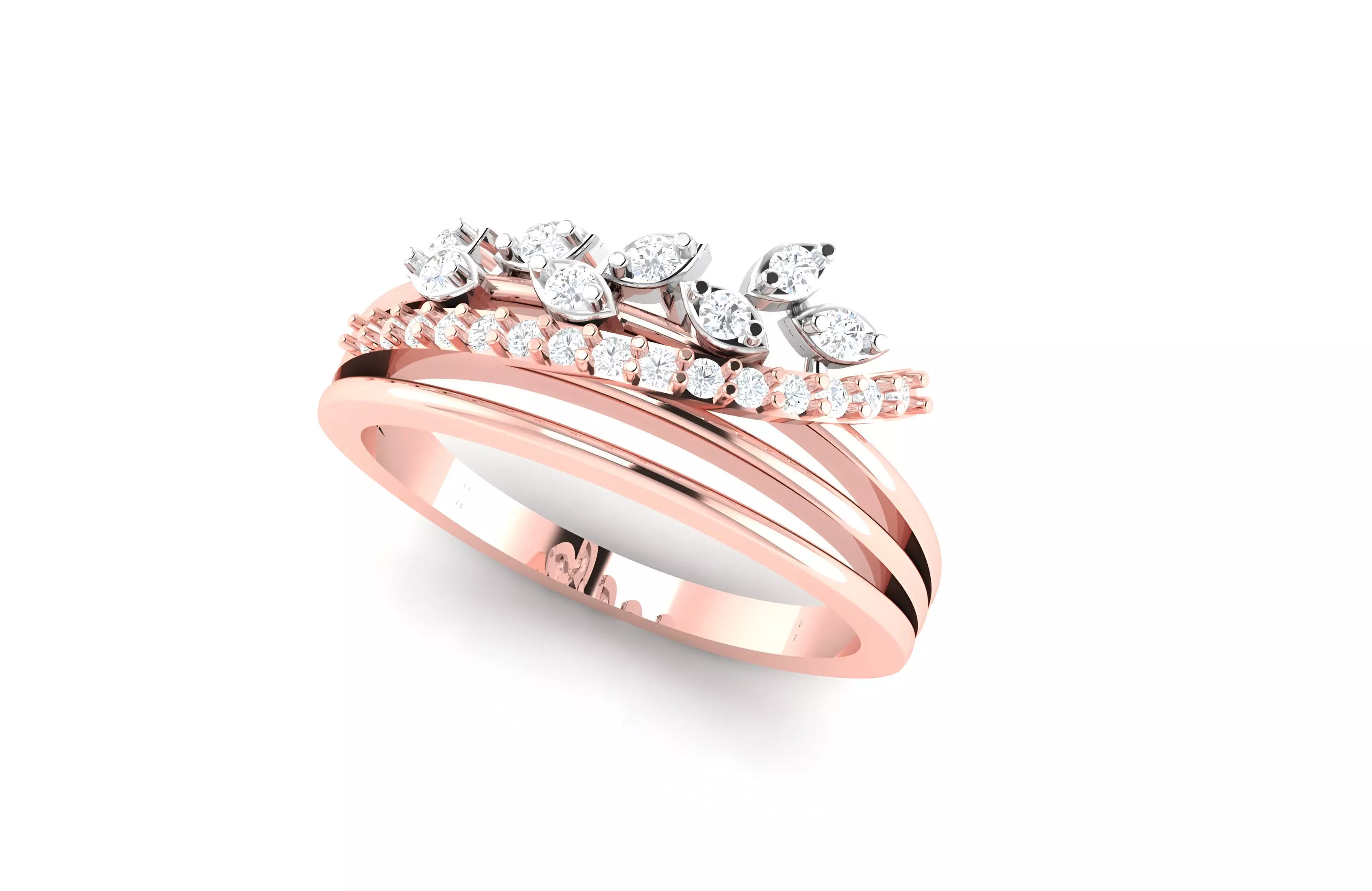 light wt minimalist Women Ring 3dm stl renders 3D print model_0