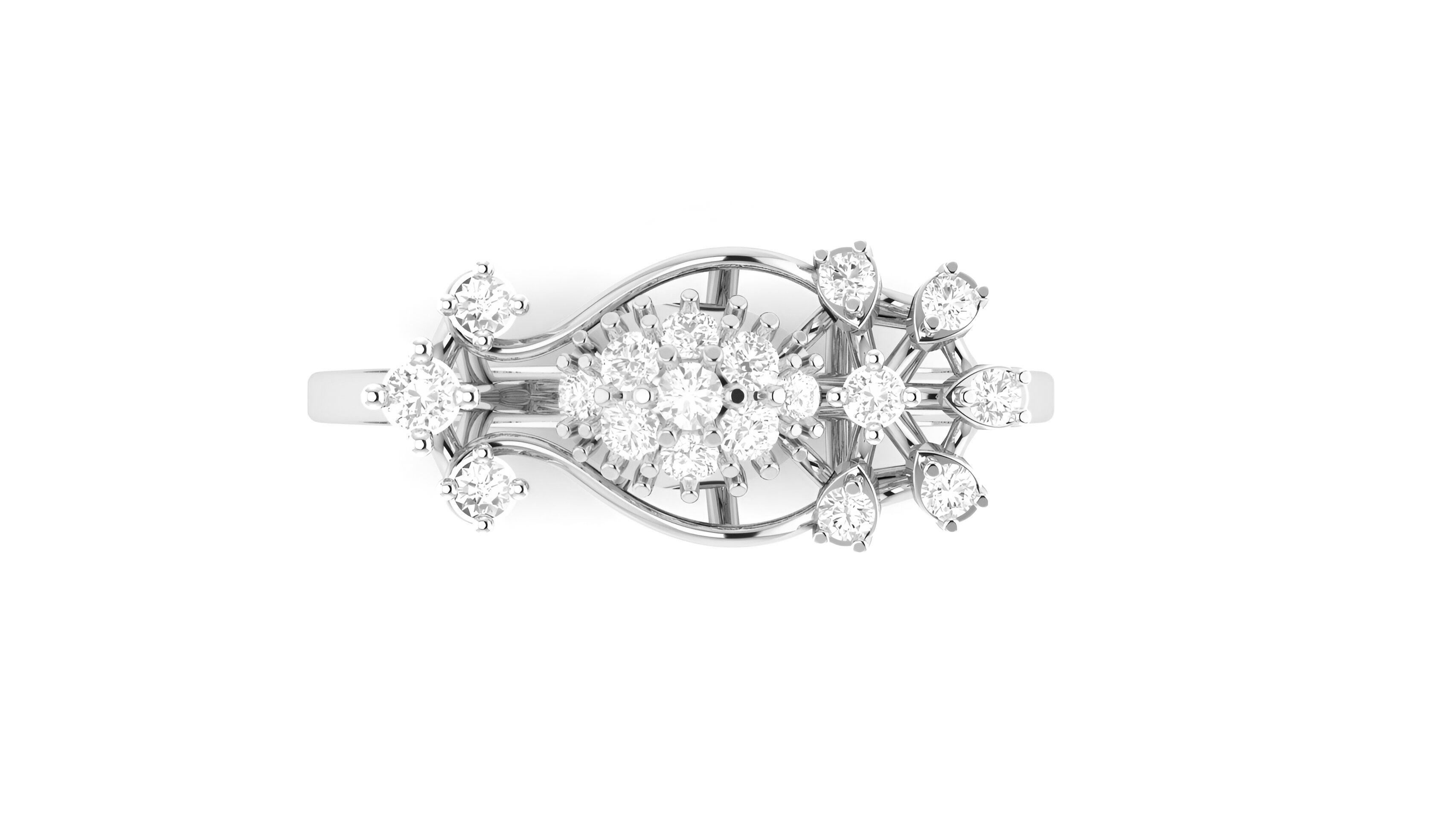 light wt minimalist Women Ring 3dm stl renders 3D print model_7