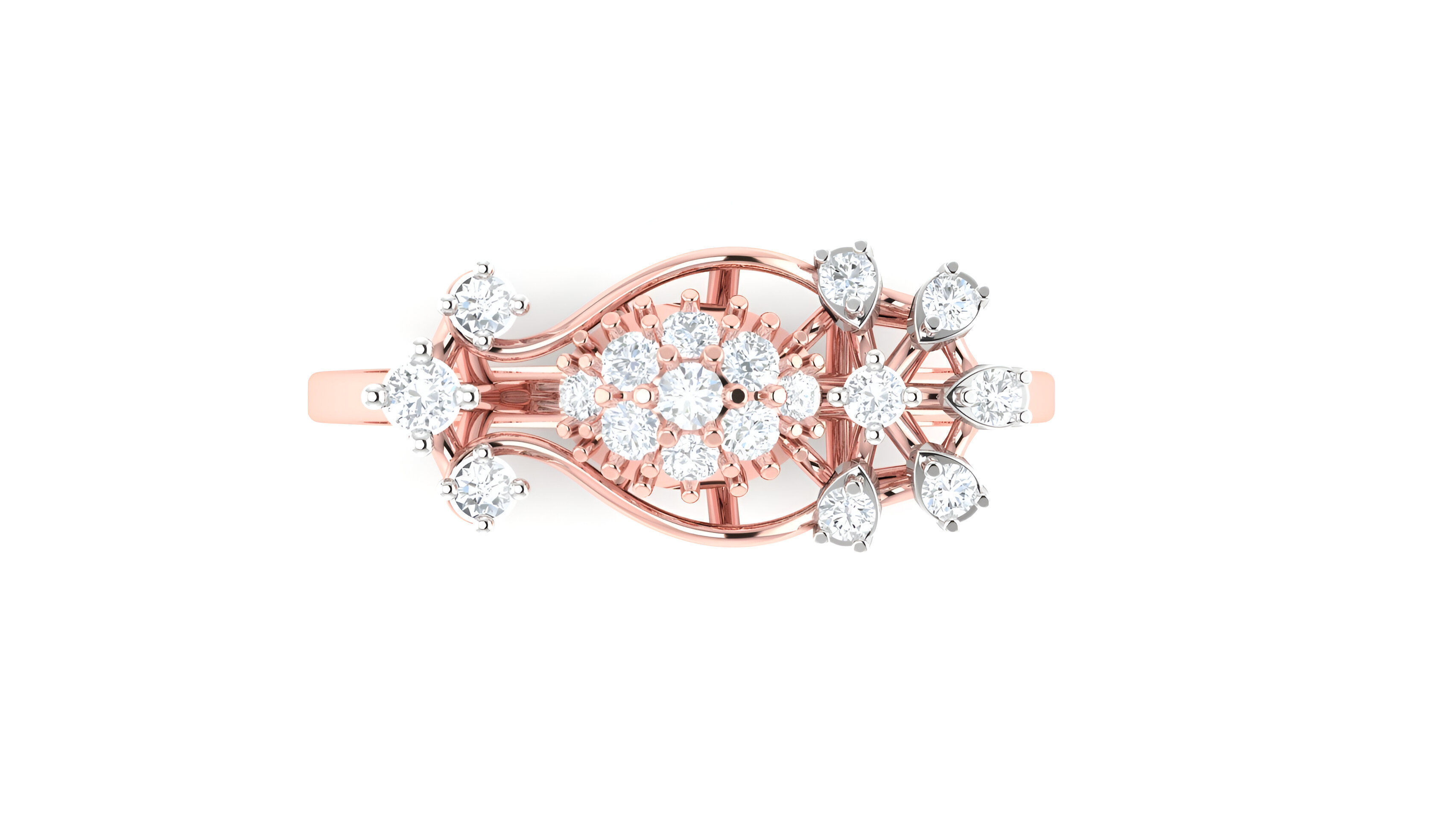 light wt minimalist Women Ring 3dm stl renders 3D print model_2