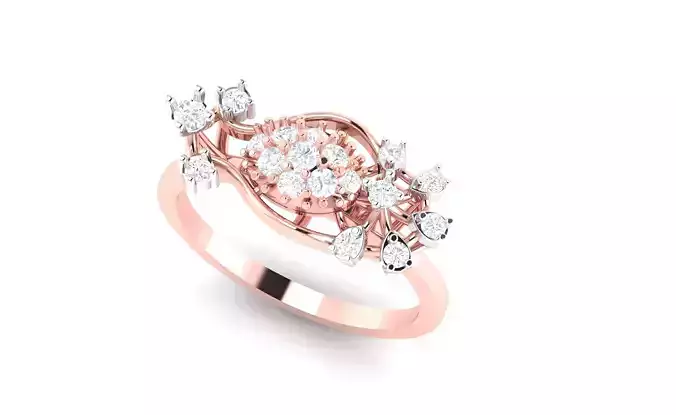 light wt minimalist Women Ring 3dm stl renders 3D print model