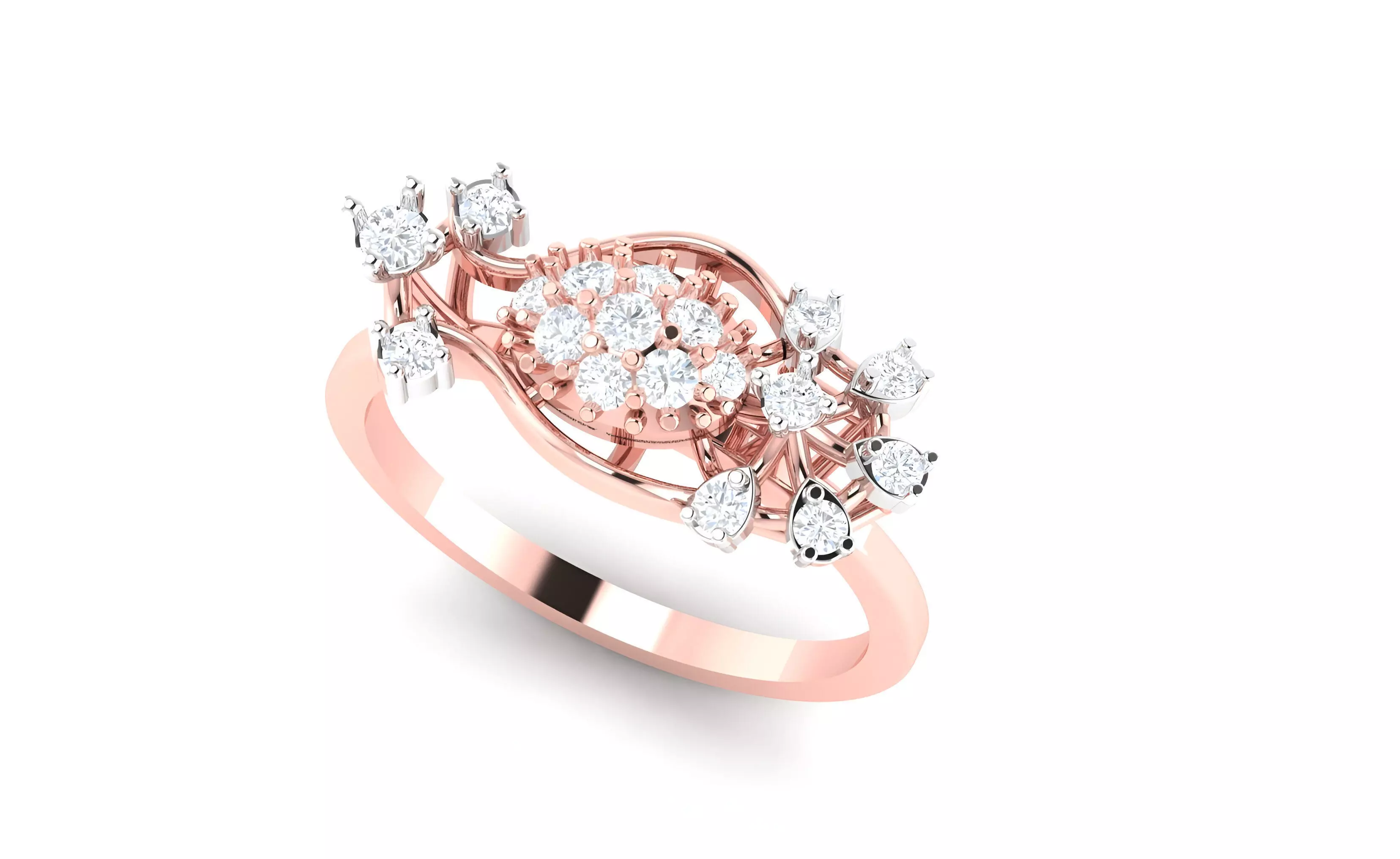 light wt minimalist Women Ring 3dm stl renders 3D print model_0