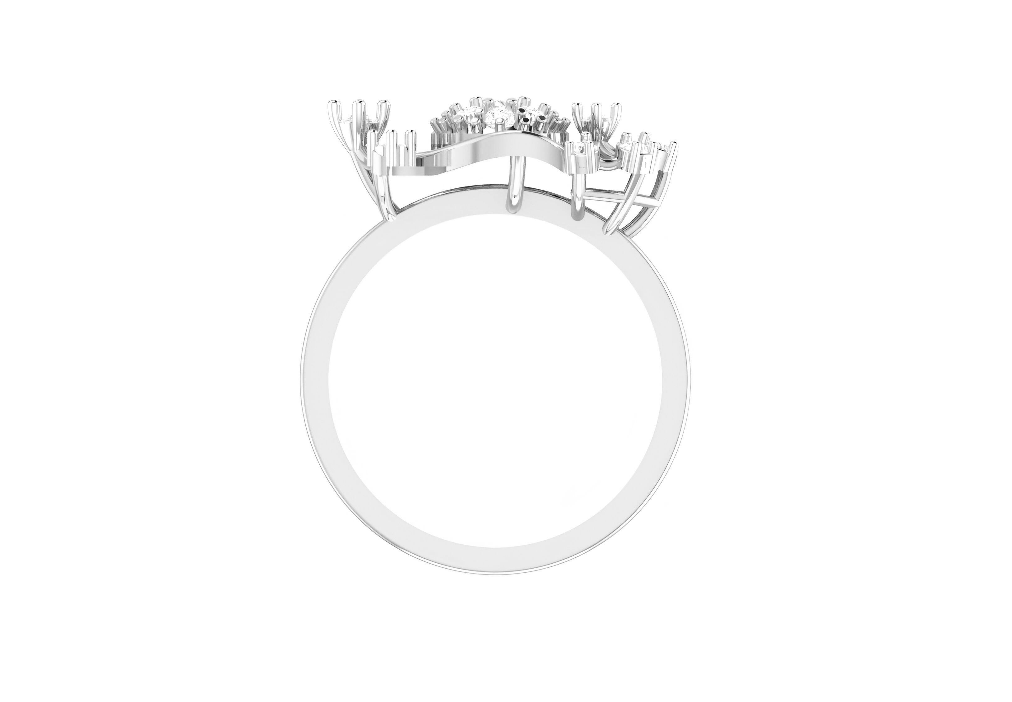 light wt minimalist Women Ring 3dm stl renders 3D print model_5