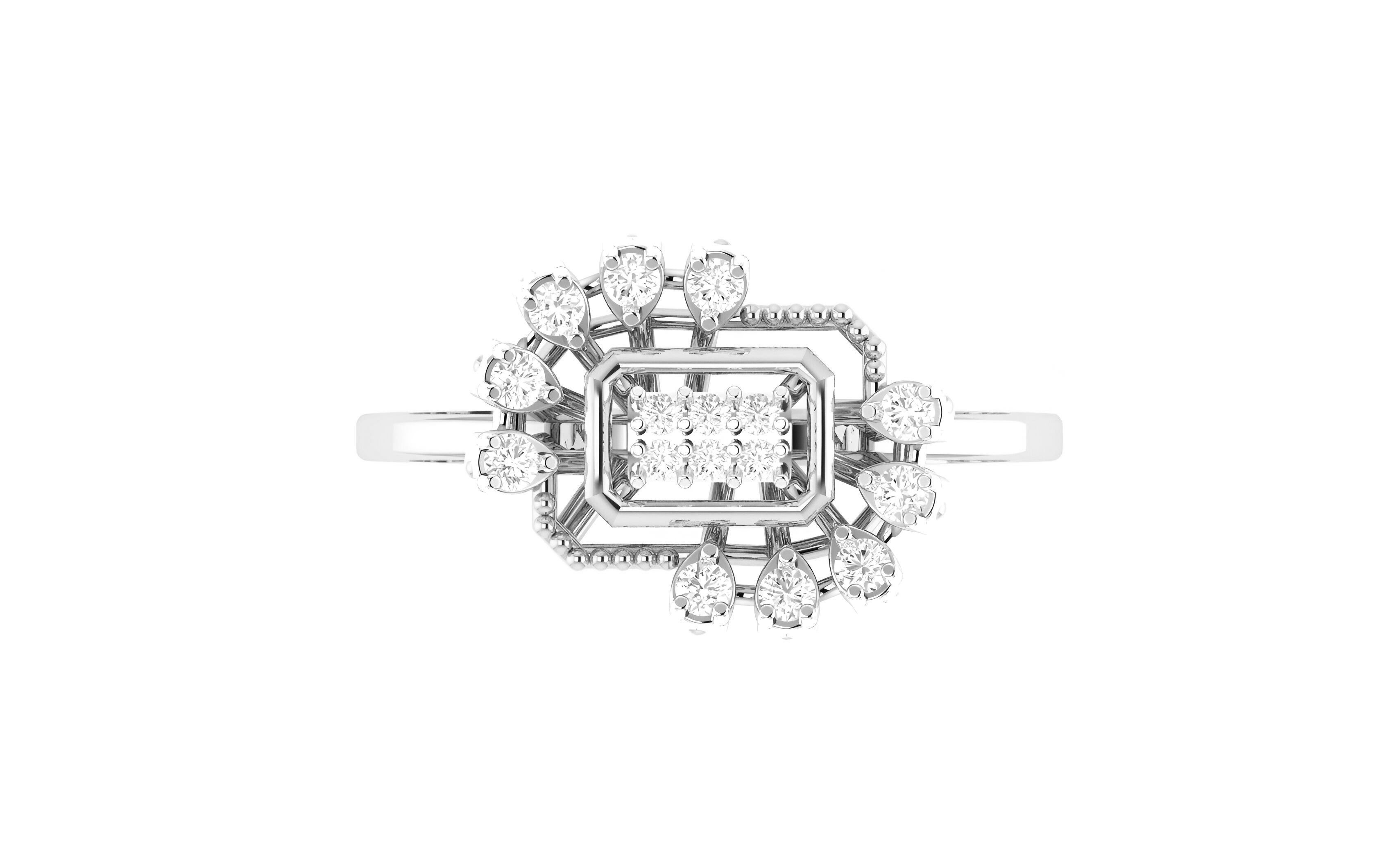 light wt minimalist Women Ring 3dm stl renders 3D print model_7