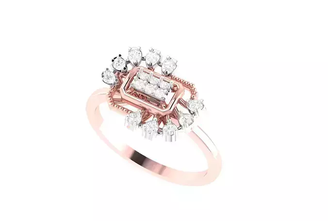 light wt minimalist Women Ring 3dm stl renders 3D print model