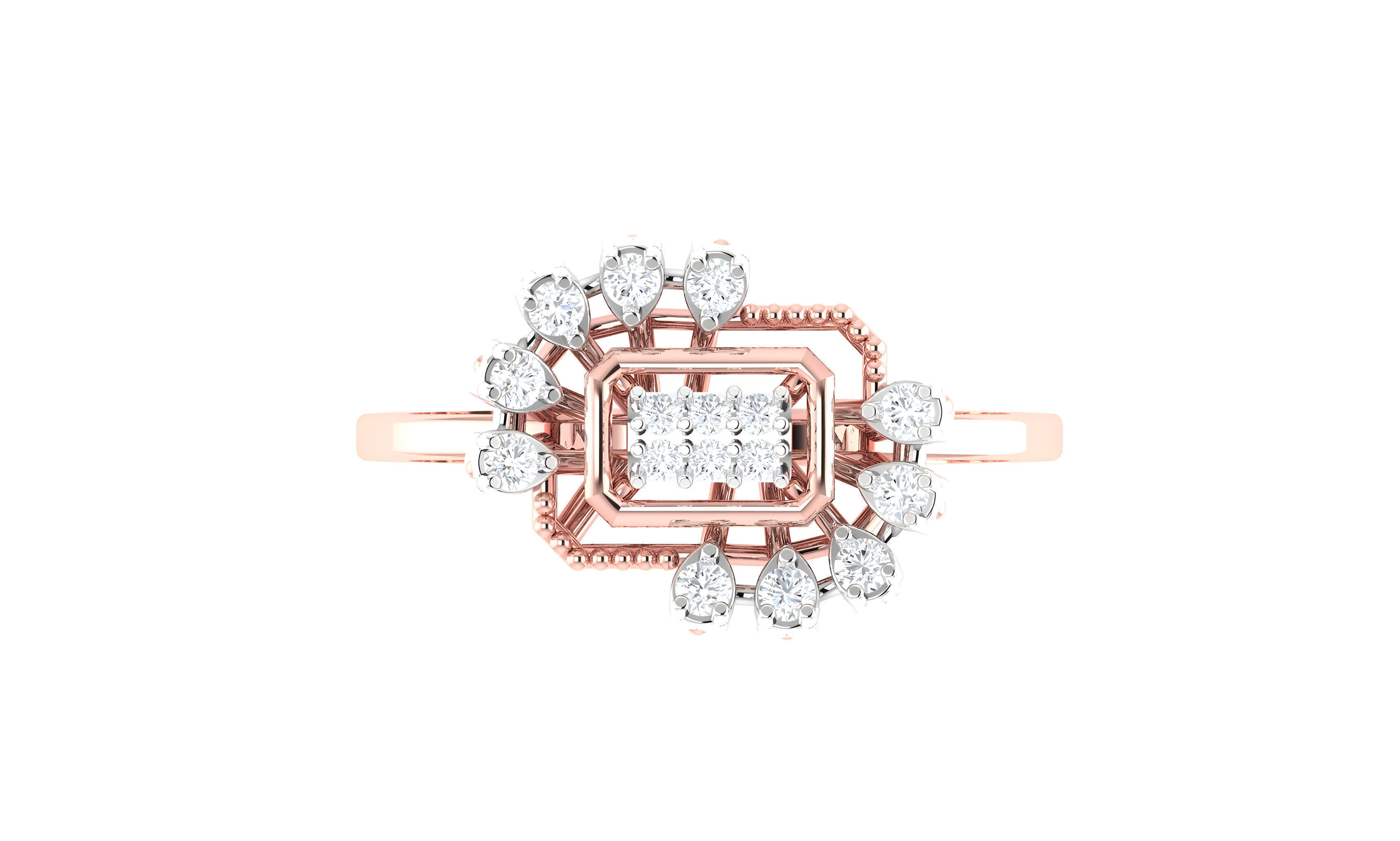 light wt minimalist Women Ring 3dm stl renders 3D print model_2