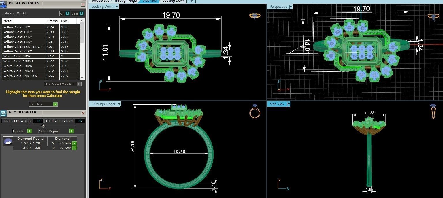 light wt minimalist Women Ring 3dm stl renders 3D print model_3