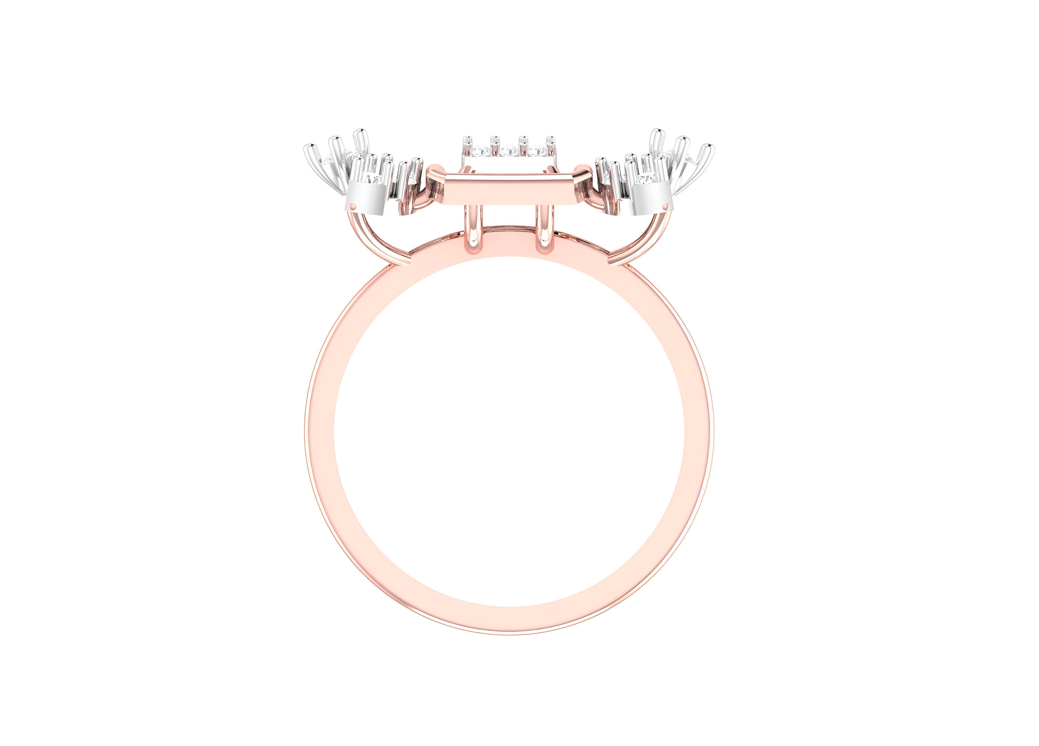 light wt minimalist Women Ring 3dm stl renders 3D print model_4
