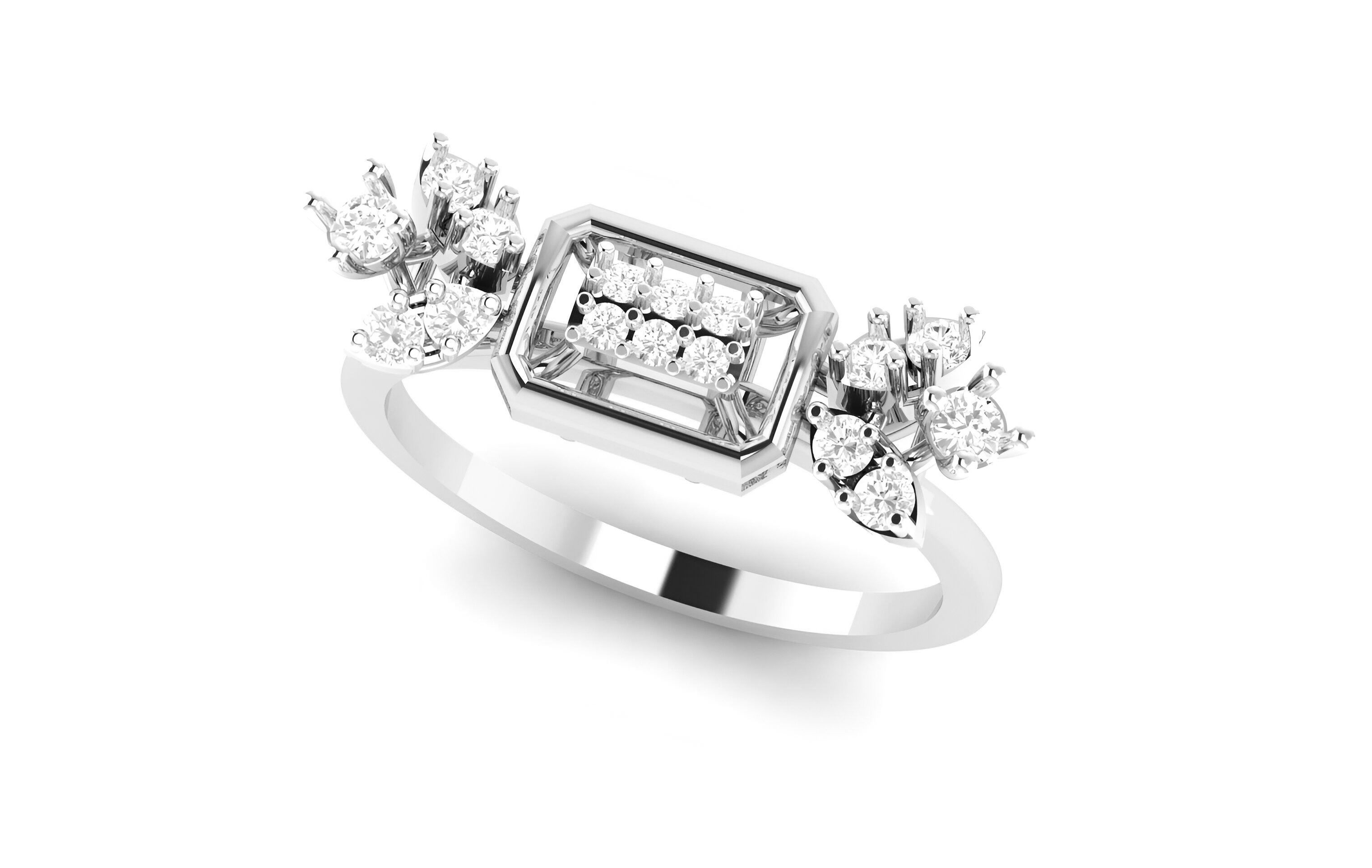 light wt minimalist Women Ring 3dm stl renders 3D print model_6