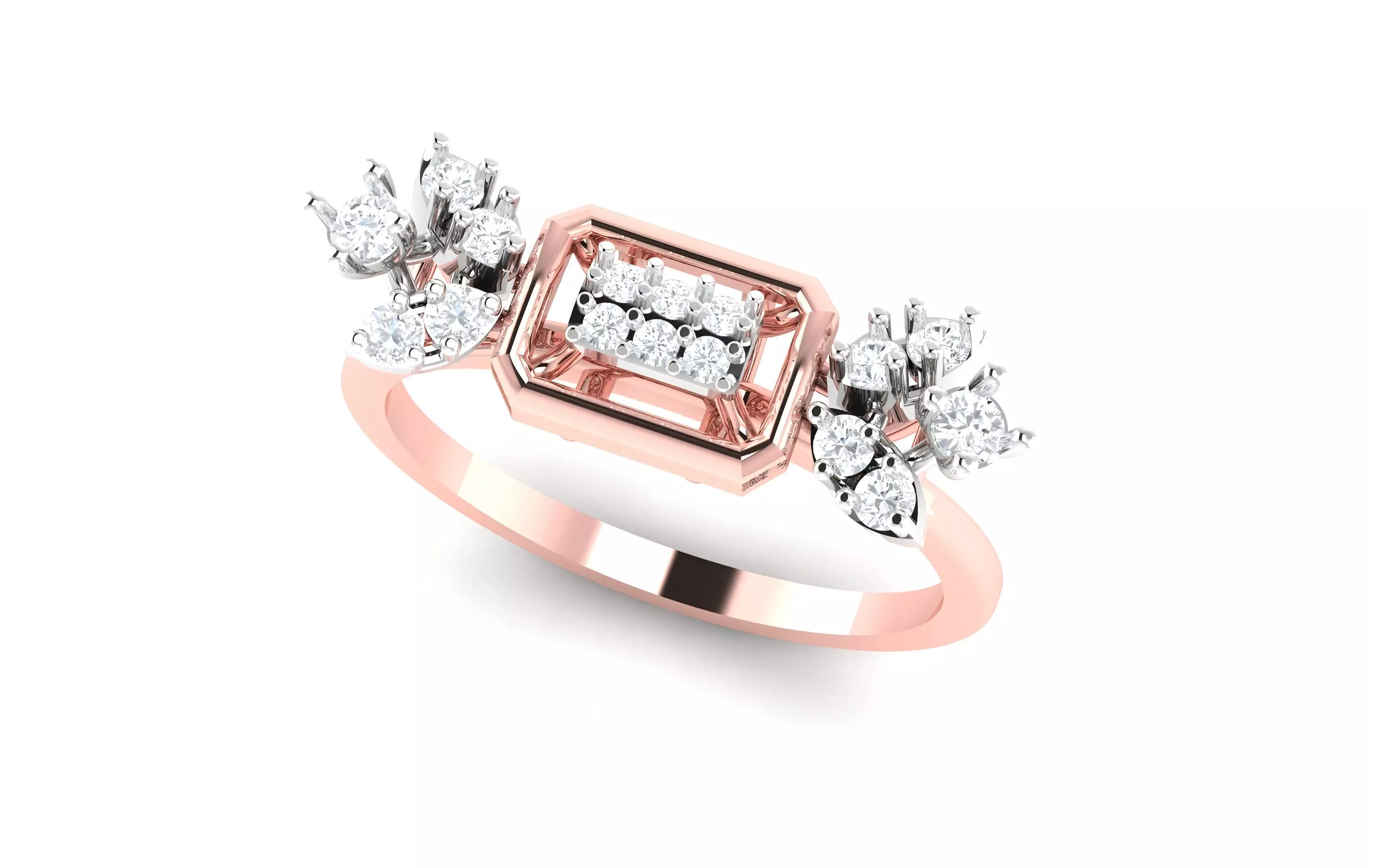 light wt minimalist Women Ring 3dm stl renders 3D print model_0