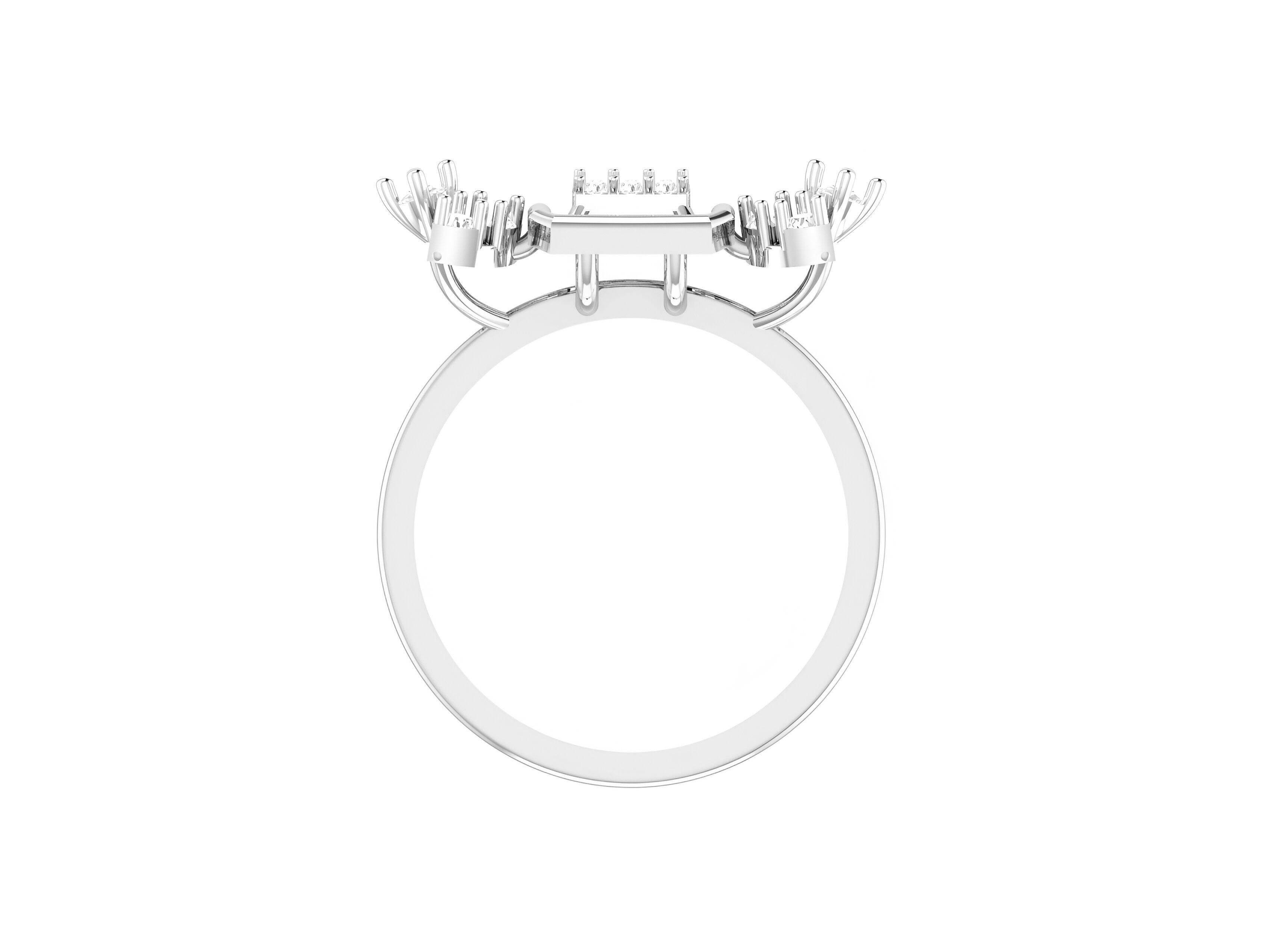 light wt minimalist Women Ring 3dm stl renders 3D print model_5