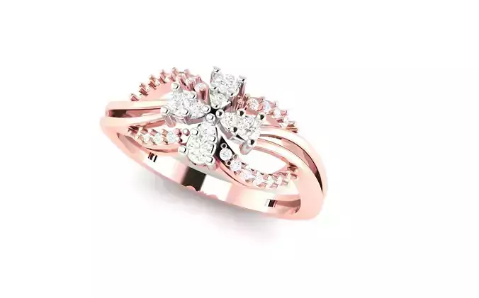 light wt minimalist Women Ring 3dm stl renders 3D print model
