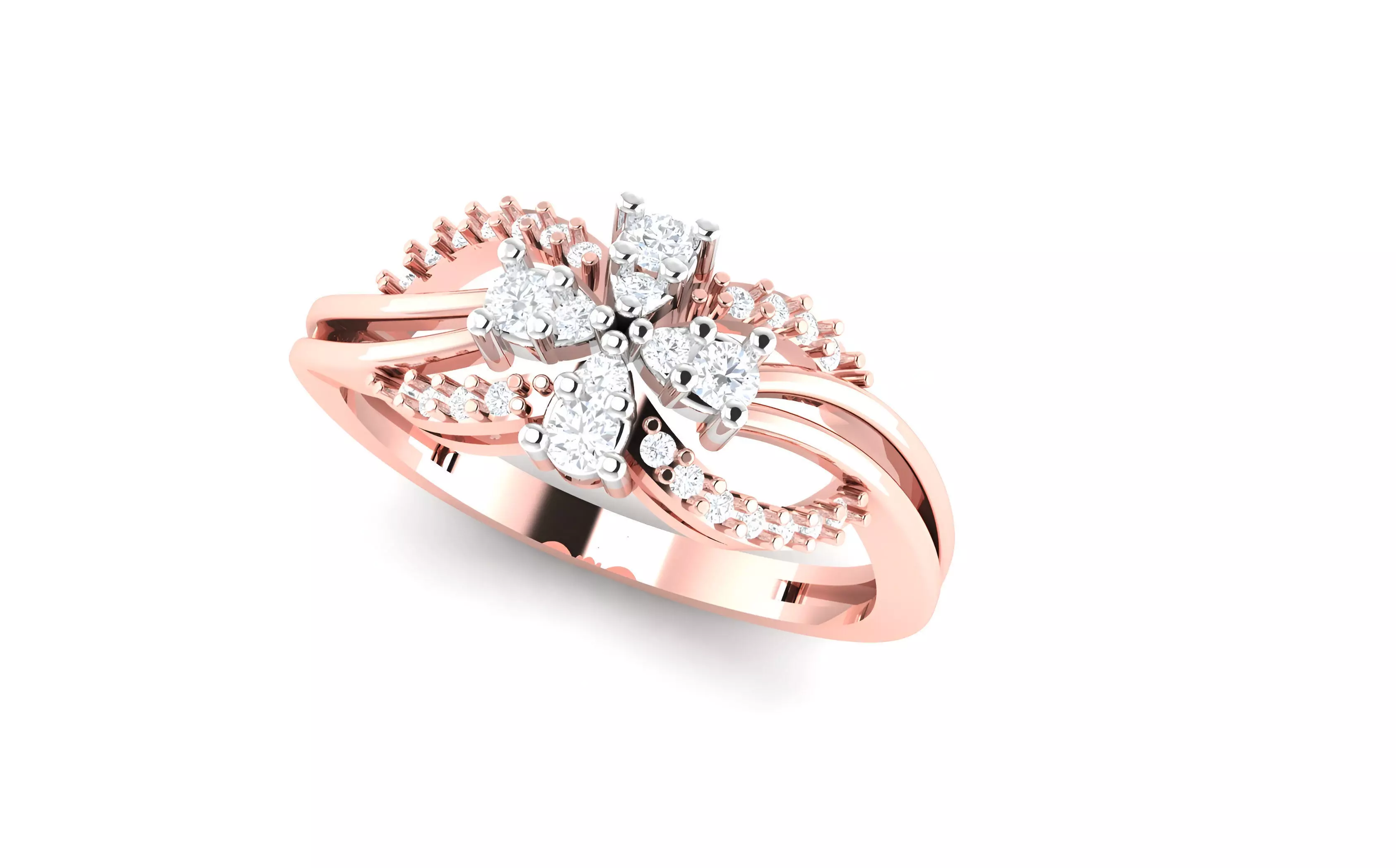 light wt minimalist Women Ring 3dm stl renders 3D print model_0