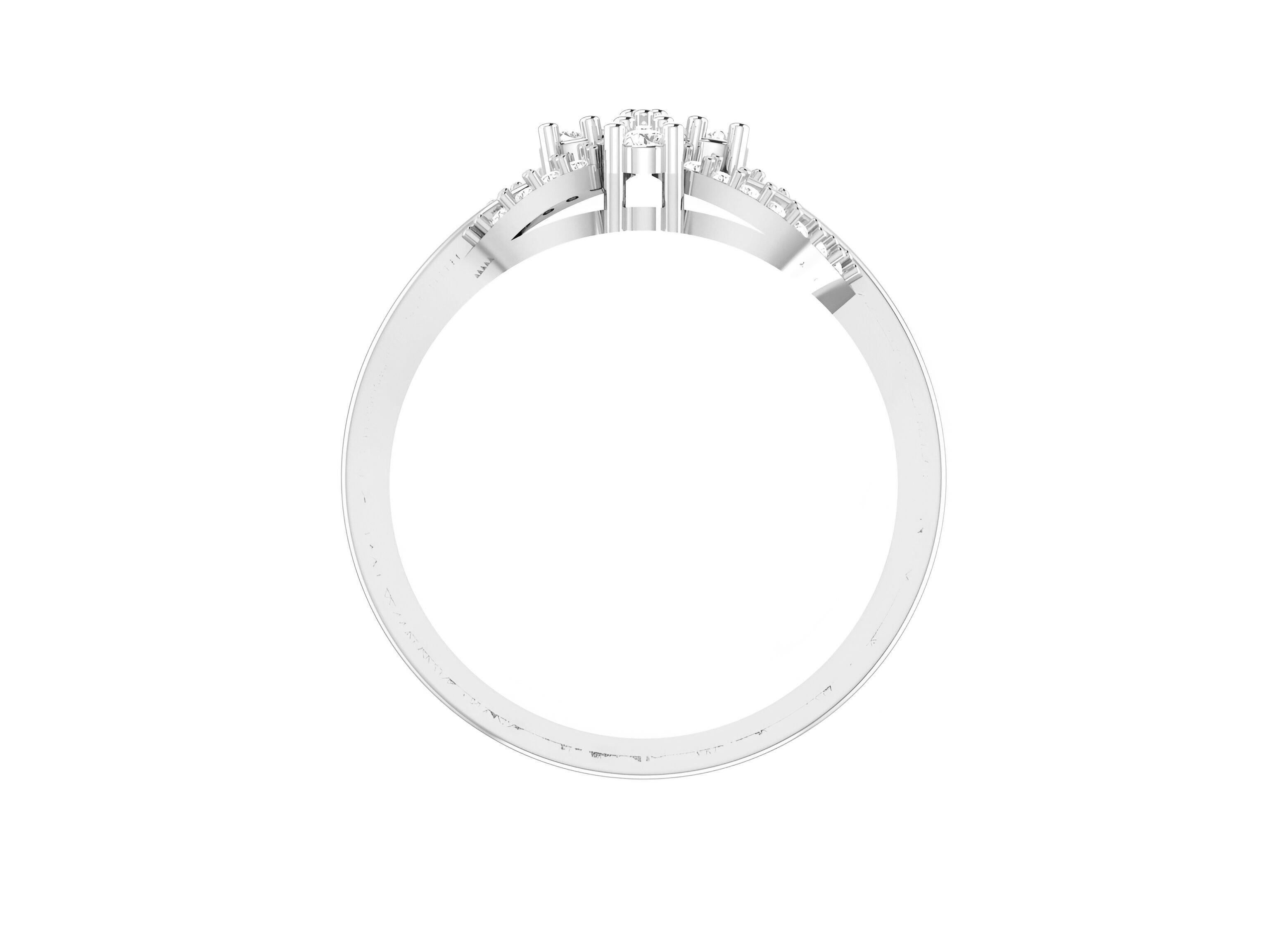 light wt minimalist Women Ring 3dm stl renders 3D print model_5