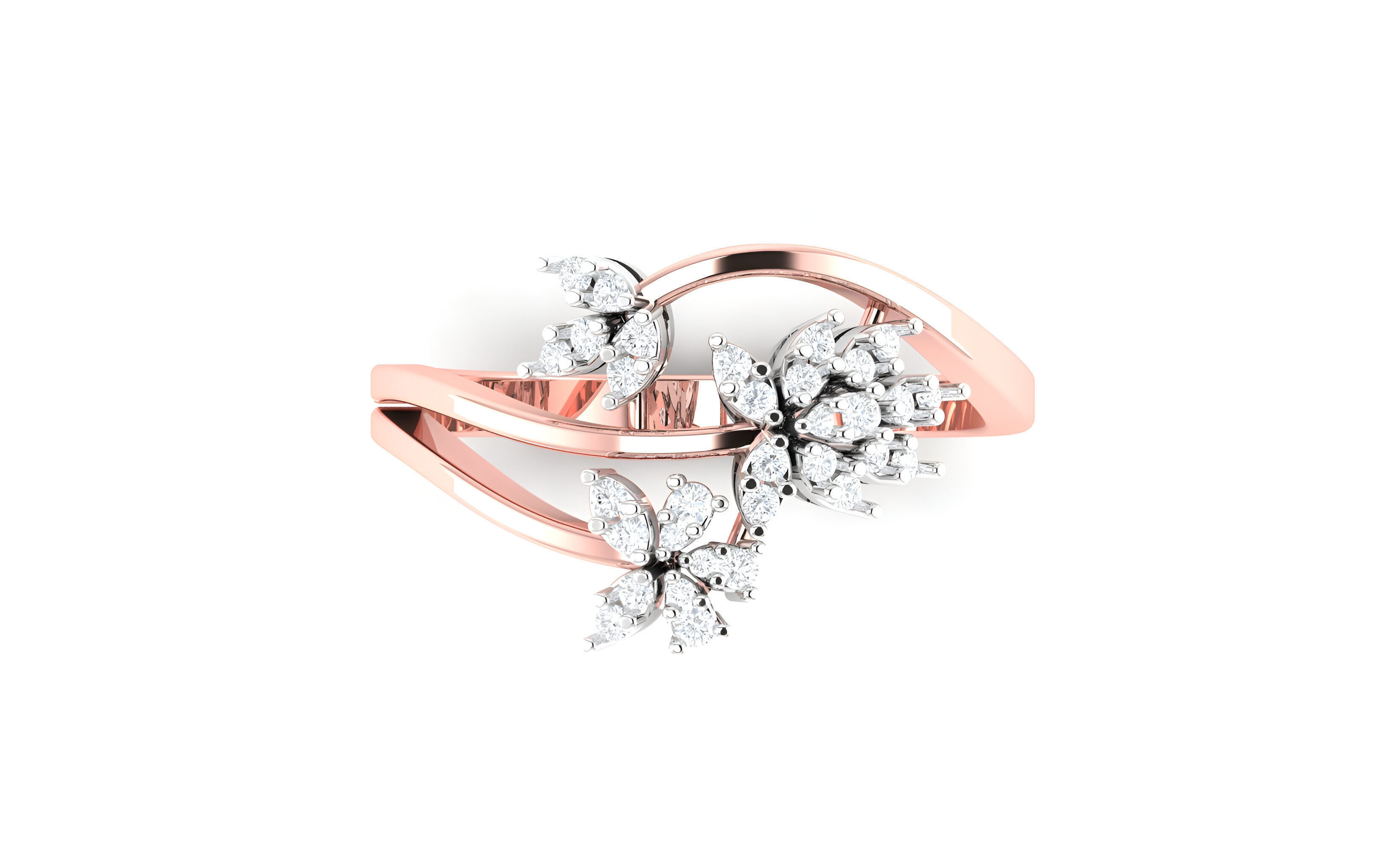 light wt minimalist Women Ring 3dm stl renders 3D print model_3