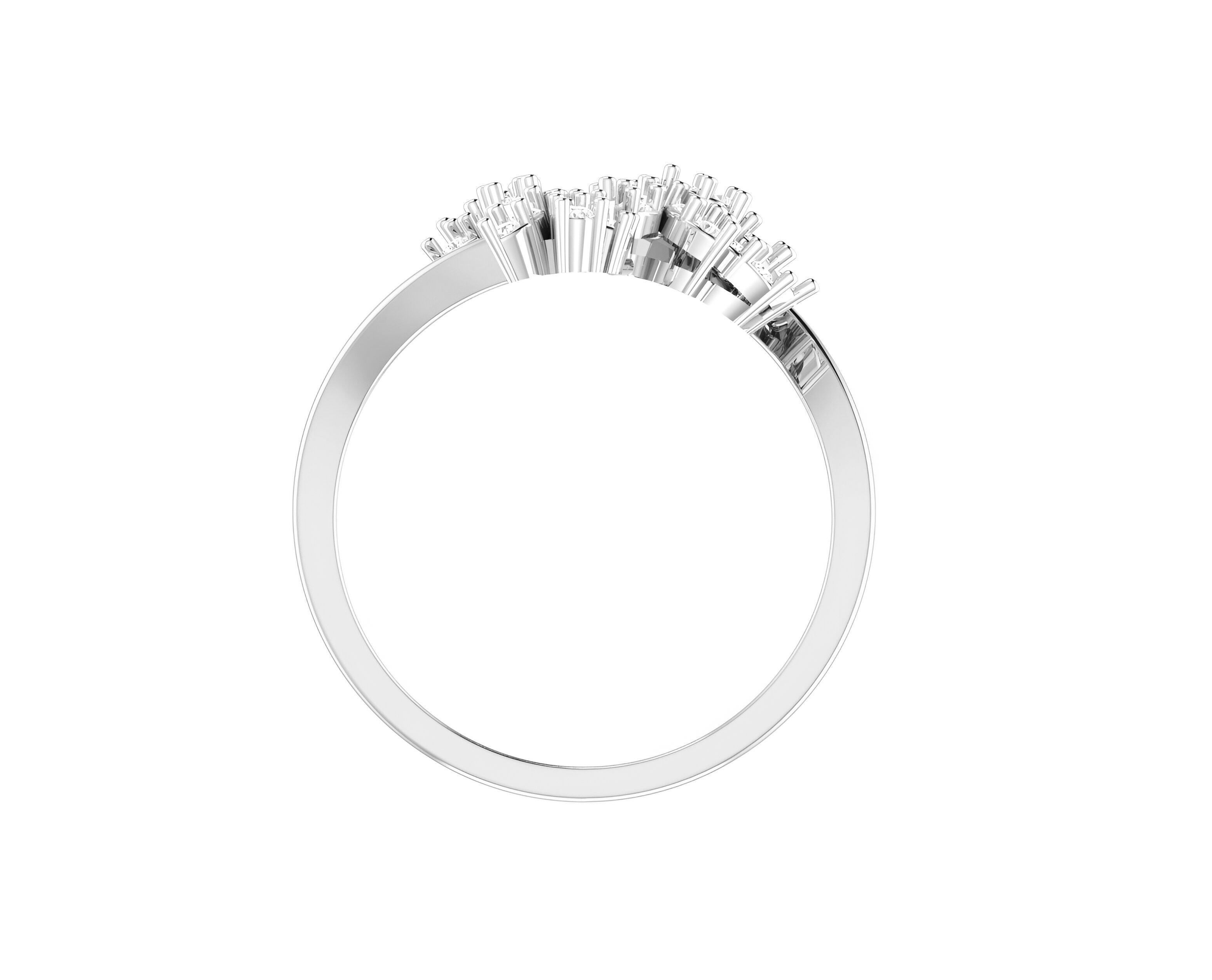 light wt minimalist Women Ring 3dm stl renders 3D print model_5