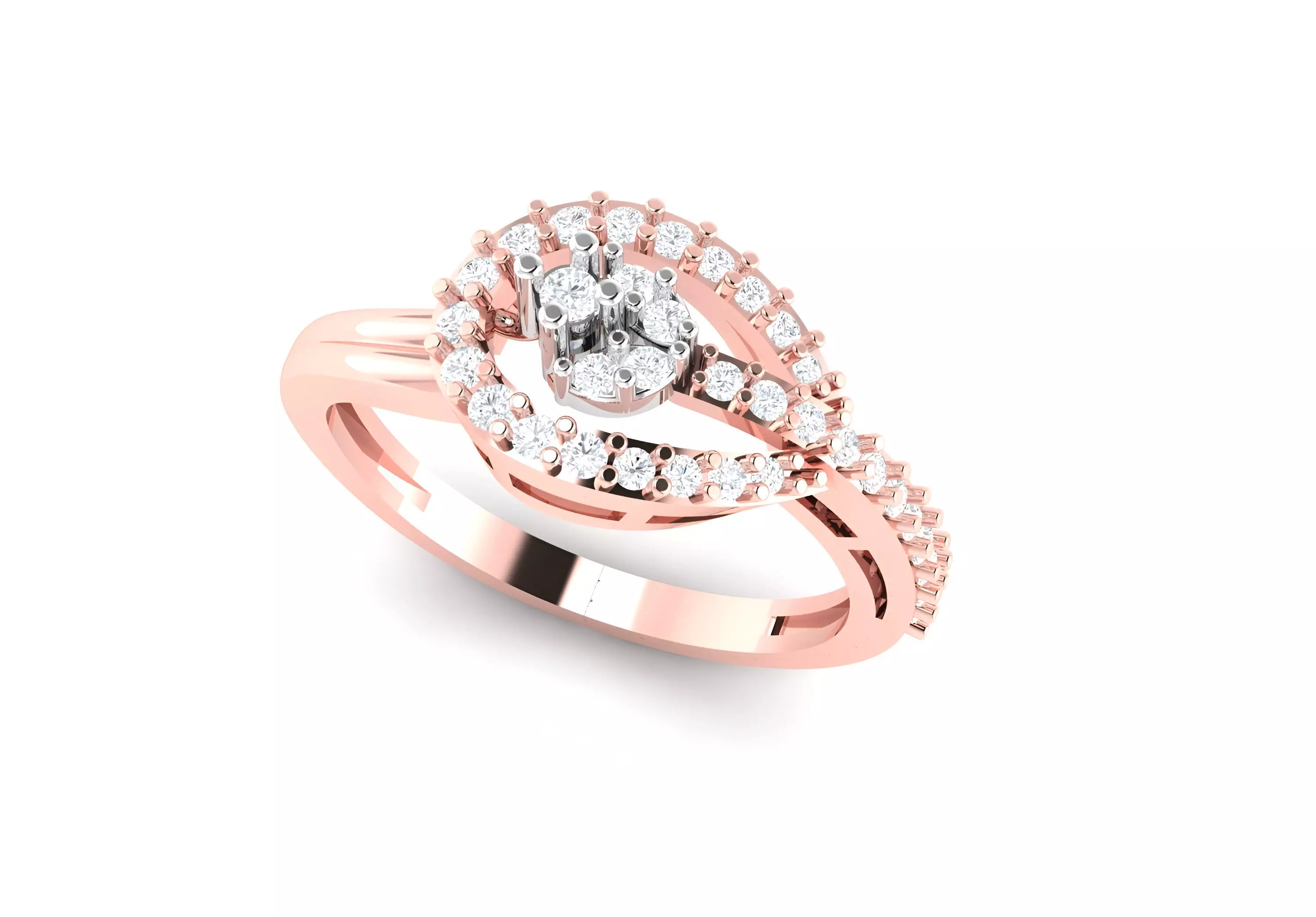 light wt minimalist Women Ring 3dm stl renders 3D print model_0