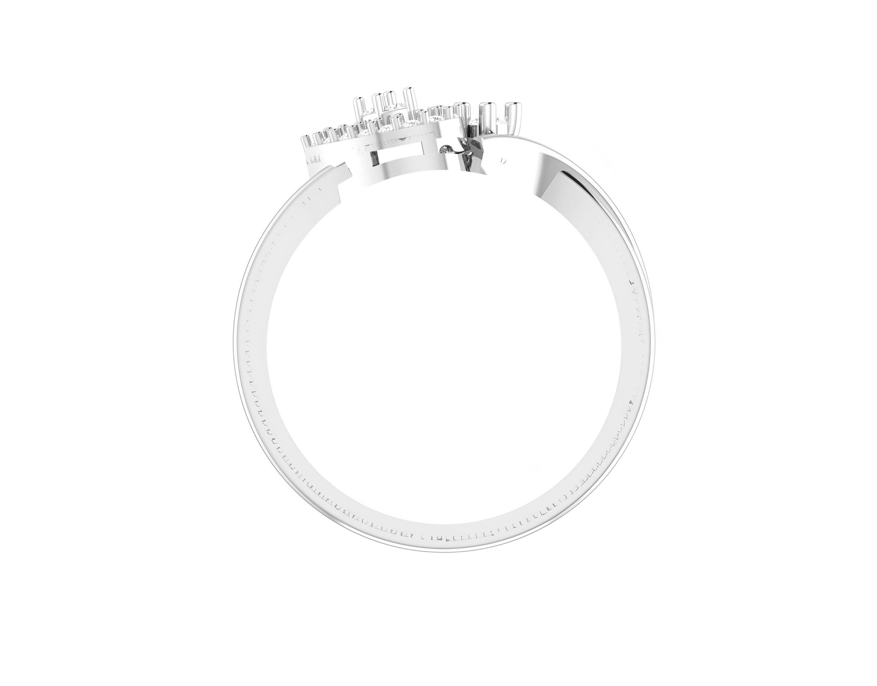 light wt minimalist Women Ring 3dm stl renders 3D print model_5