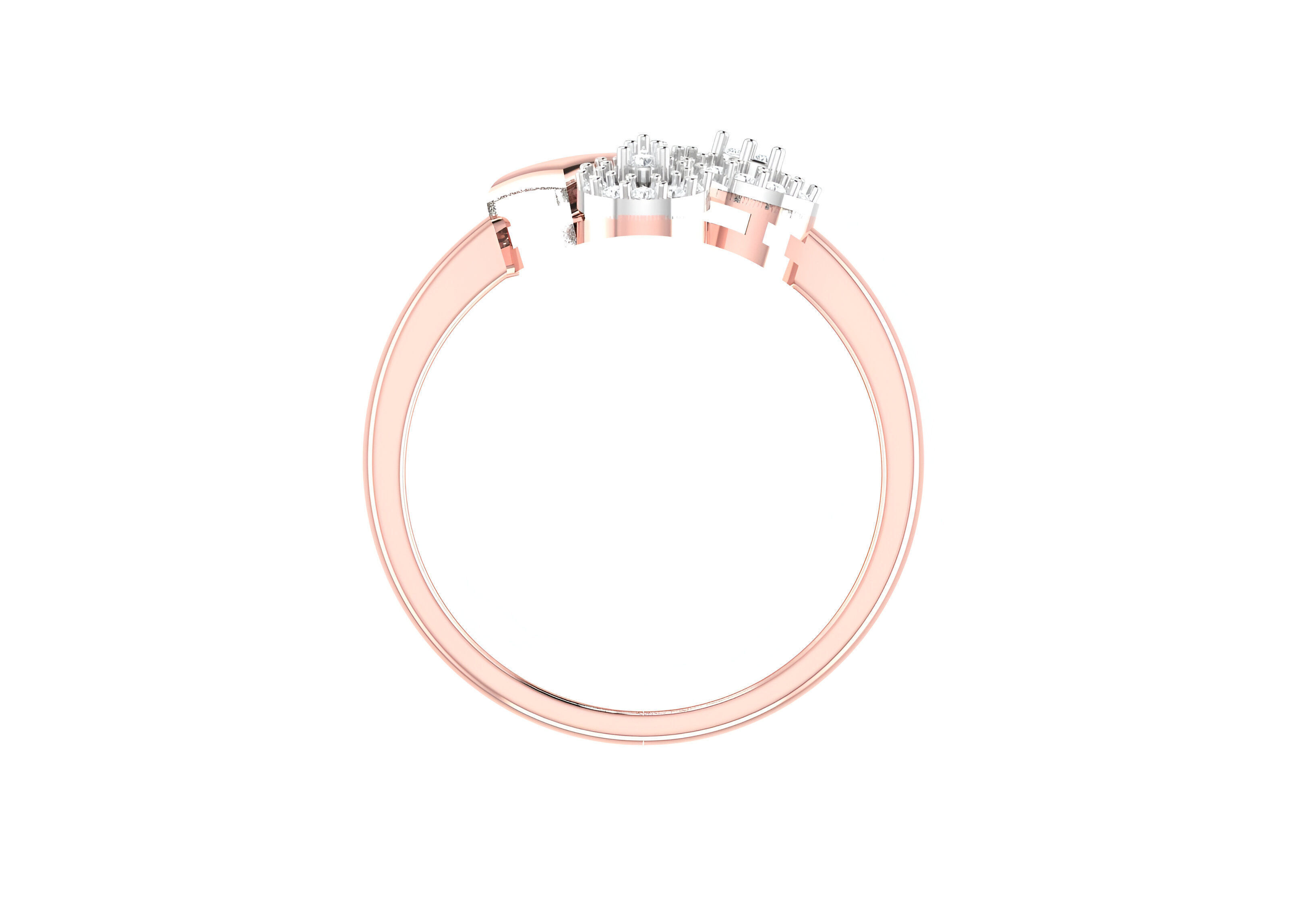 light wt minimalist Women Ring 3dm stl renders 3D print model_4