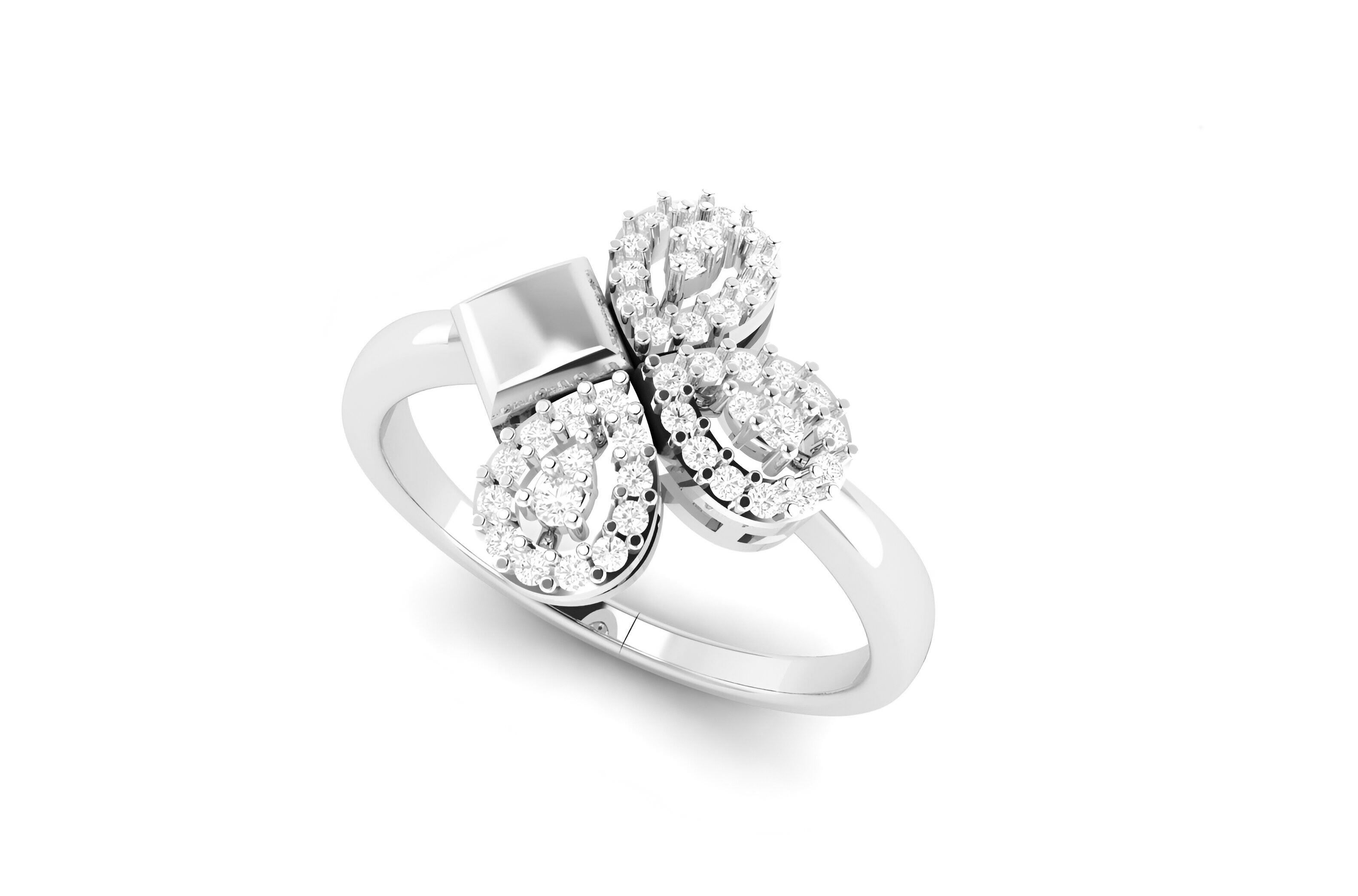 light wt minimalist Women Ring 3dm stl renders 3D print model_5