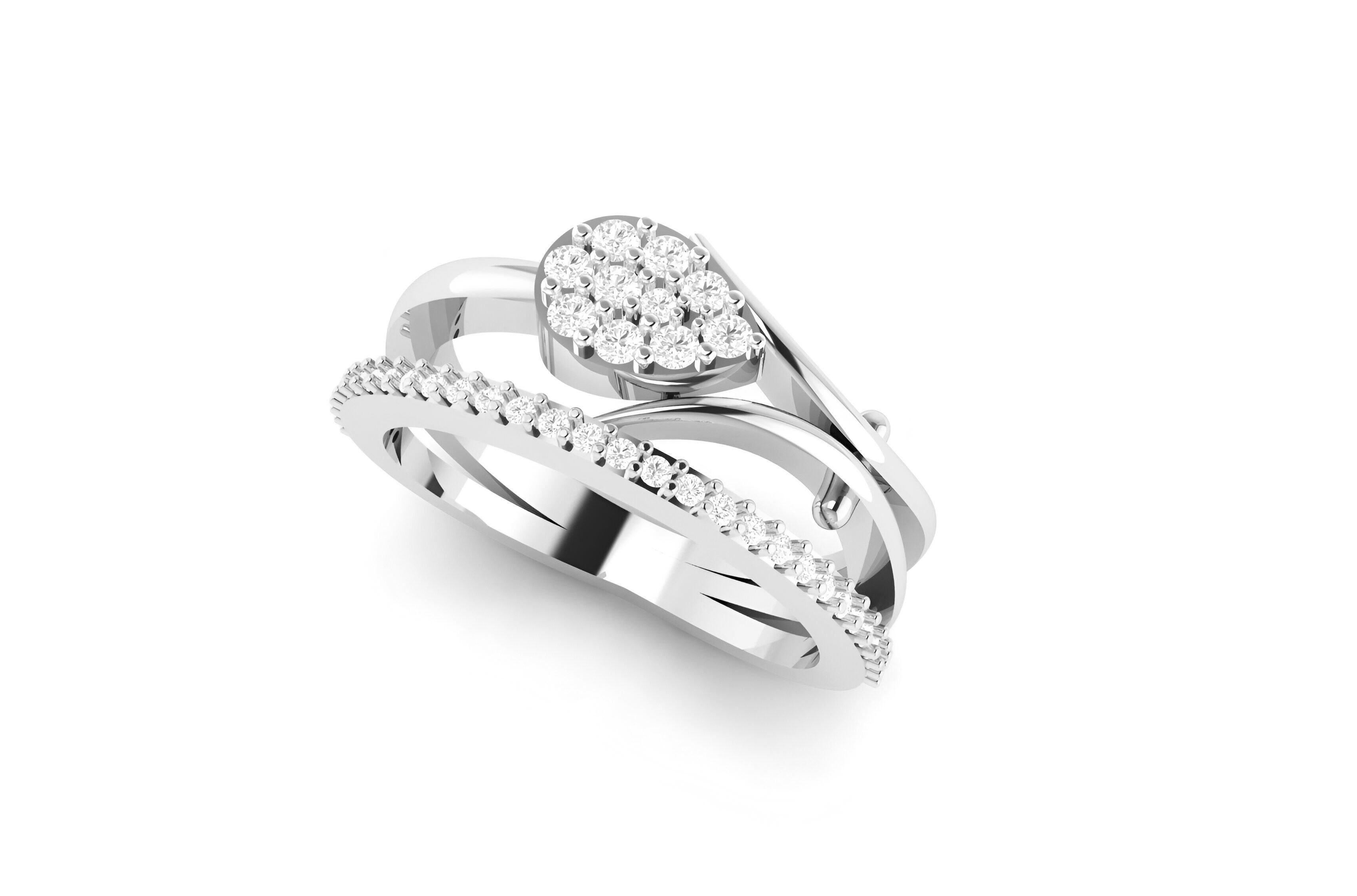 light wt minimalist Women Ring 3dm stl renders 3D print model_6