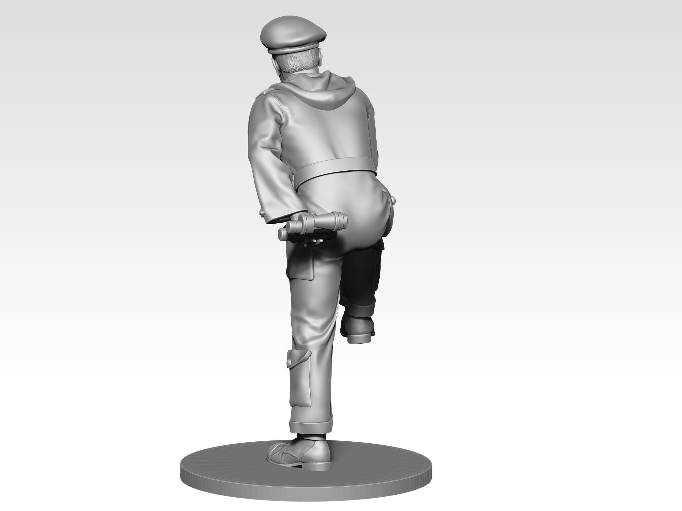 British Tank crew ww2 08 3D print model_4