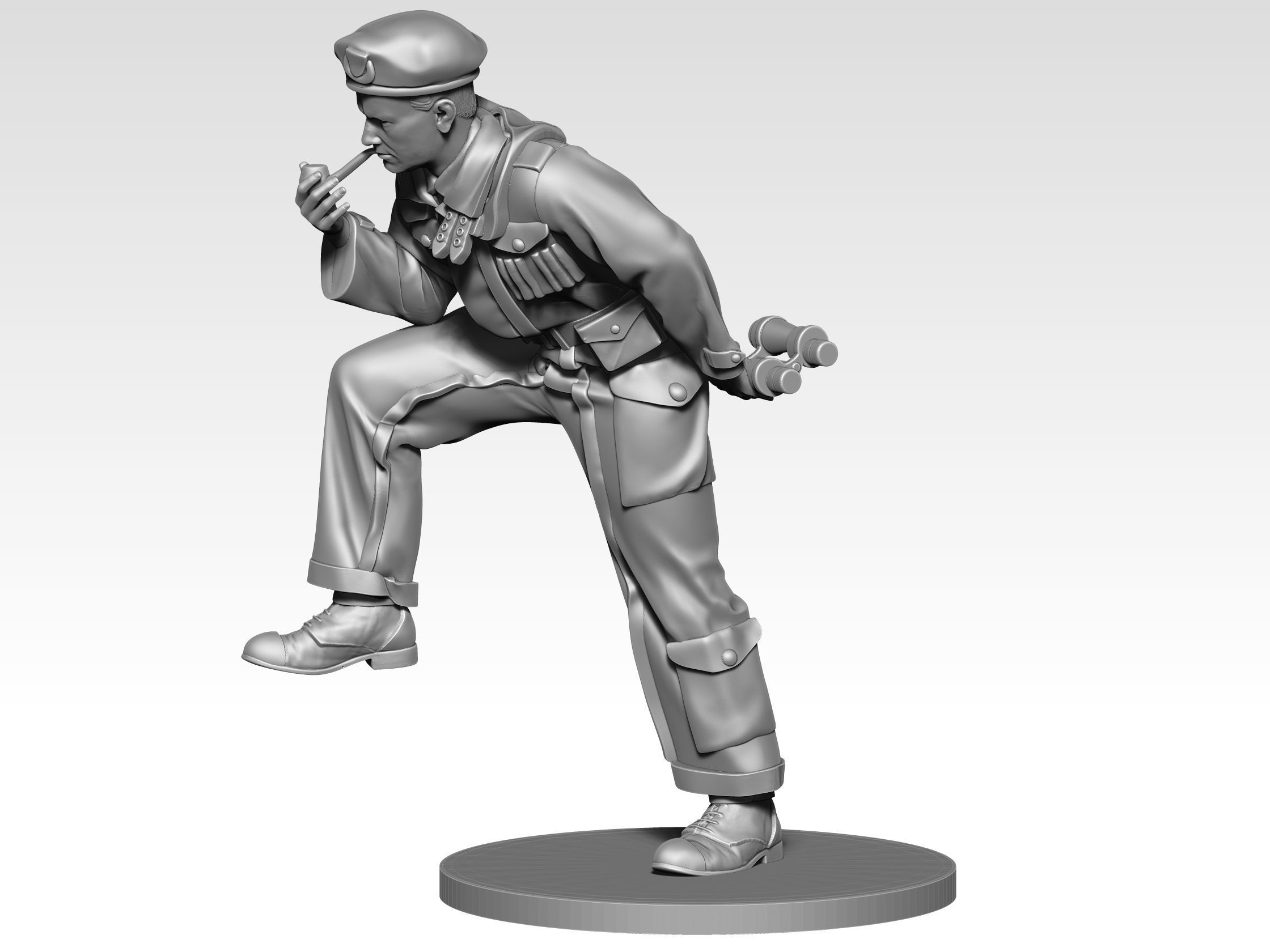 British Tank crew ww2 08 3D print model_2