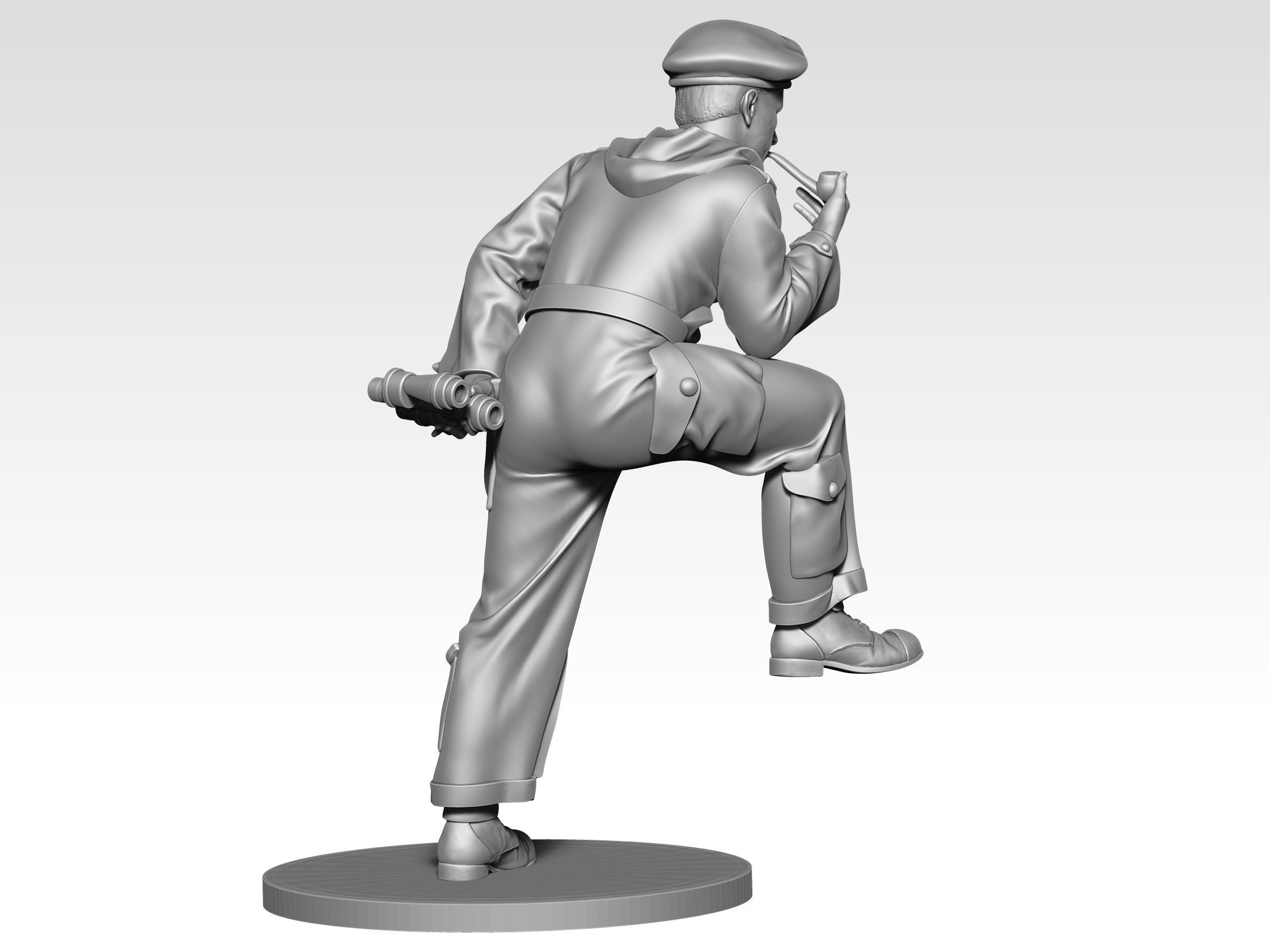 British Tank crew ww2 08 3D print model_5